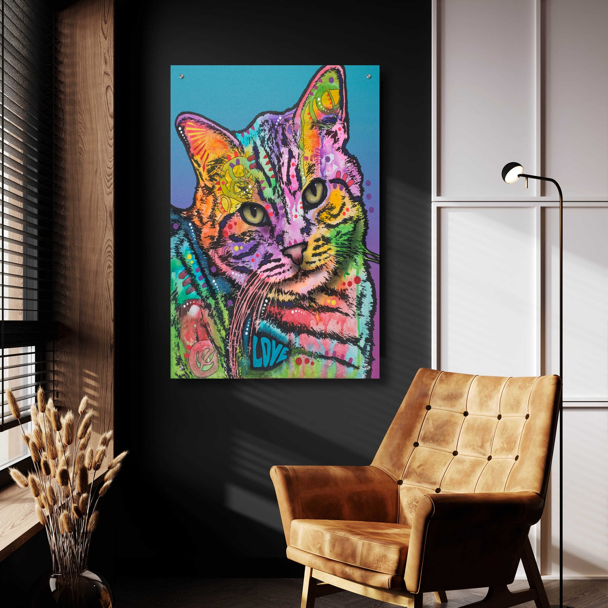 Epic Art 'Tigger' by Dean Russo, Acrylic Glass Wall Art,24x36