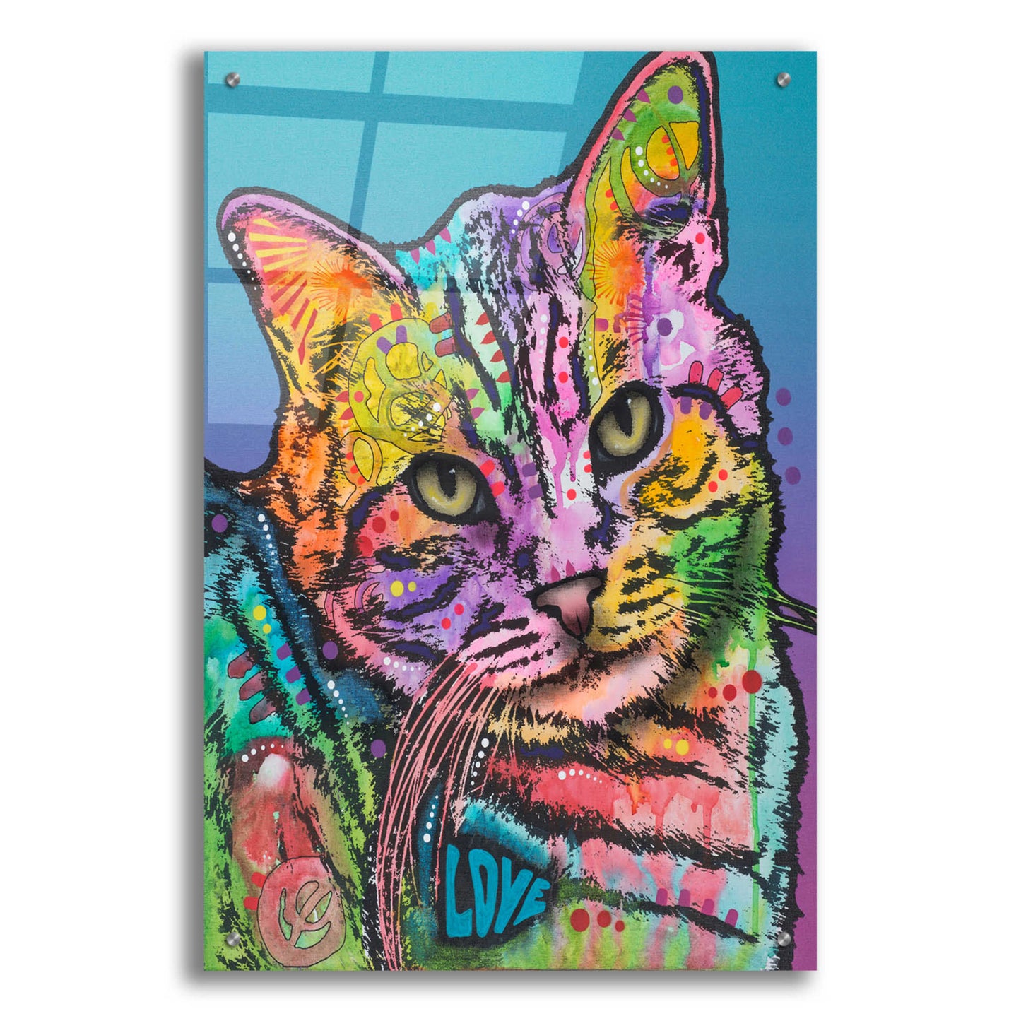 Epic Art 'Tigger' by Dean Russo, Acrylic Glass Wall Art,24x36