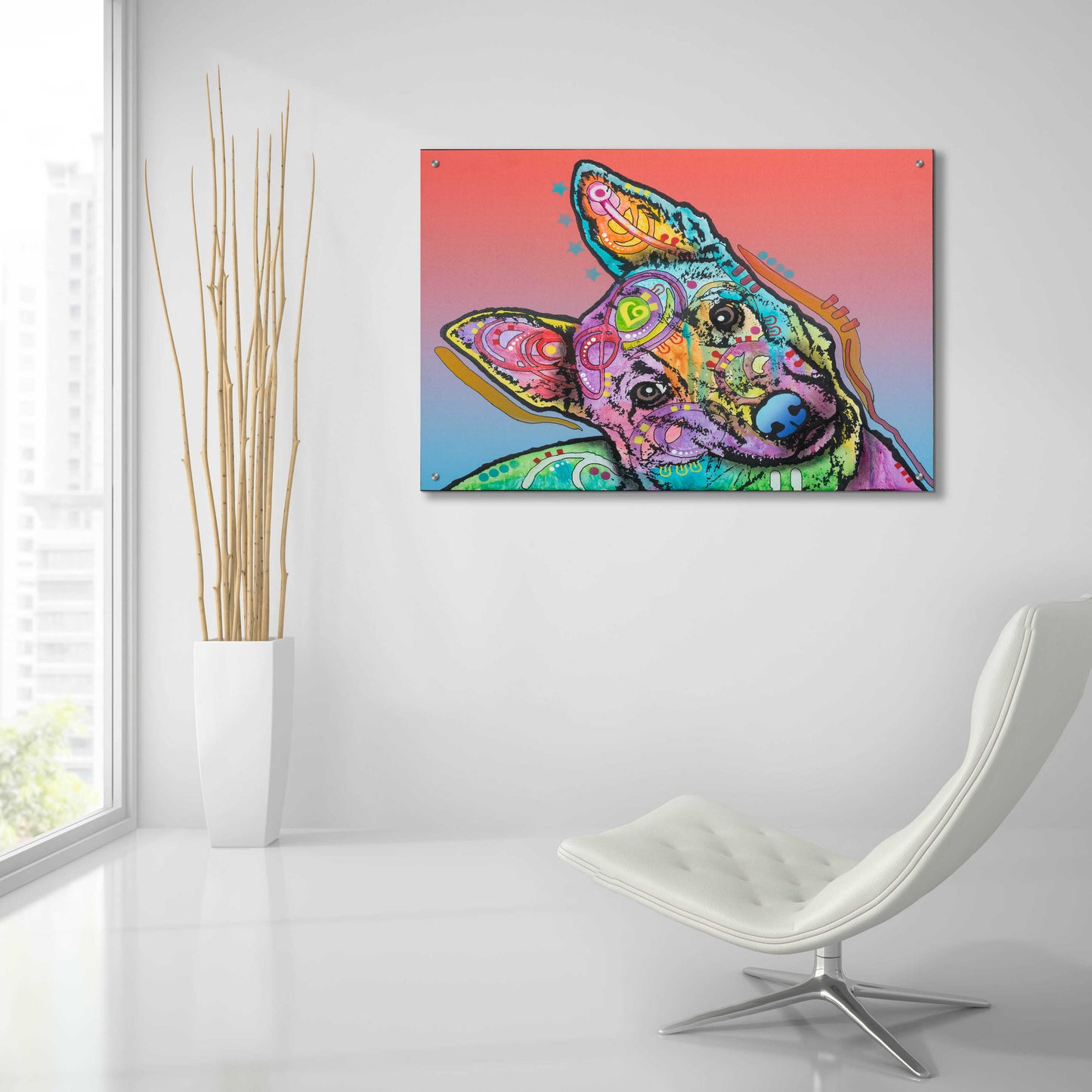 Epic Art 'Abby Custom' by Dean Russo, Acrylic Glass Wall Art,36x24