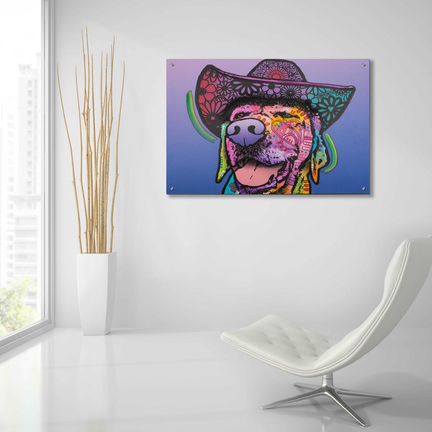 Epic Art 'Penelope' by Dean Russo, Acrylic Glass Wall Art,36x24