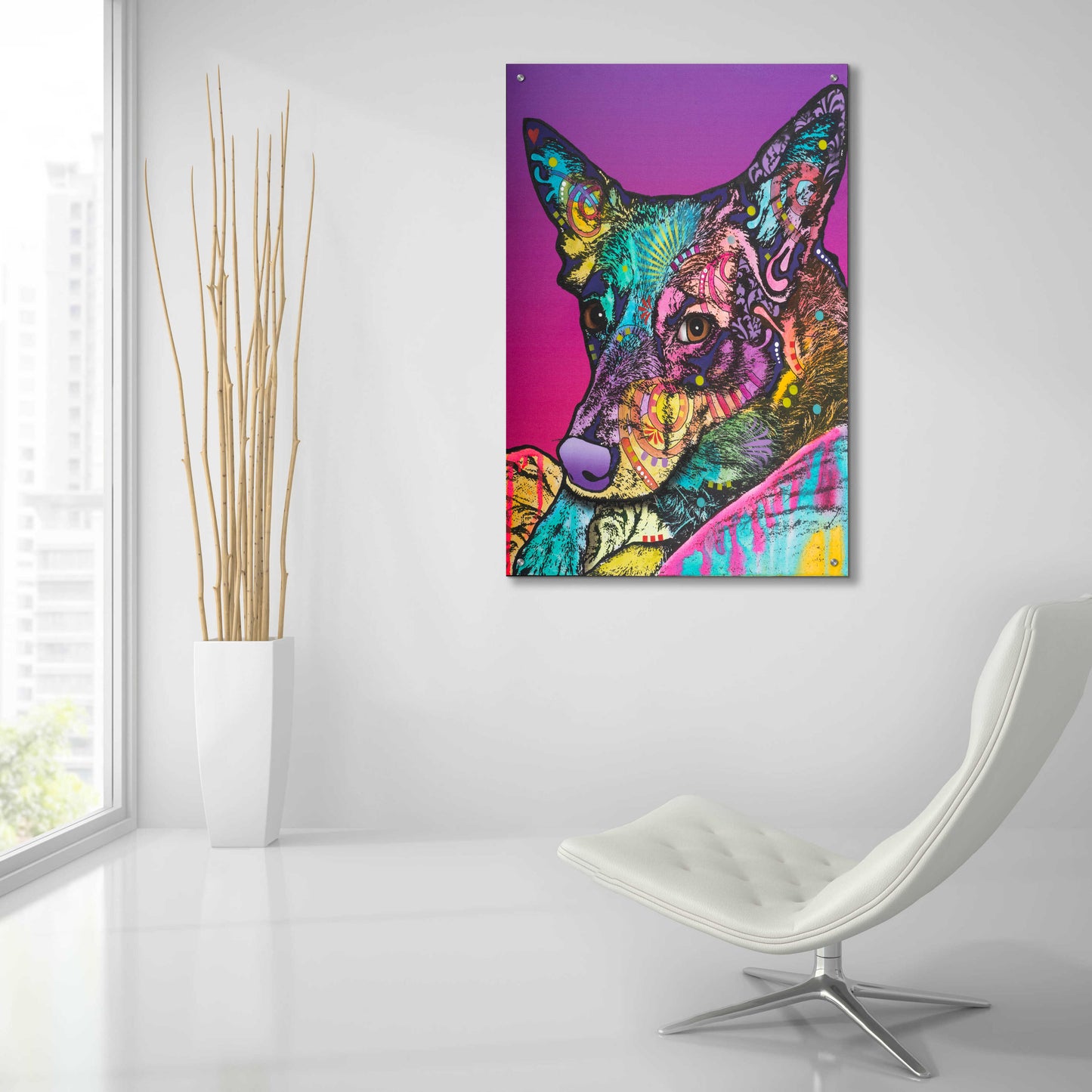 Epic Art 'Zena-004' by Dean Russo, Acrylic Glass Wall Art,24x36