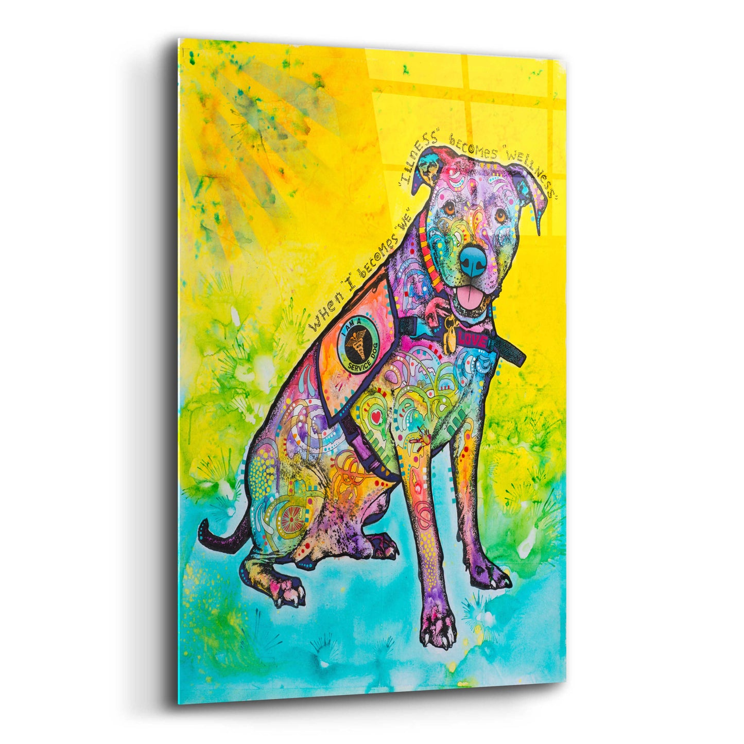 Epic Art 'K-9 Patrol' by Dean Russo, Acrylic Glass Wall Art,12x16