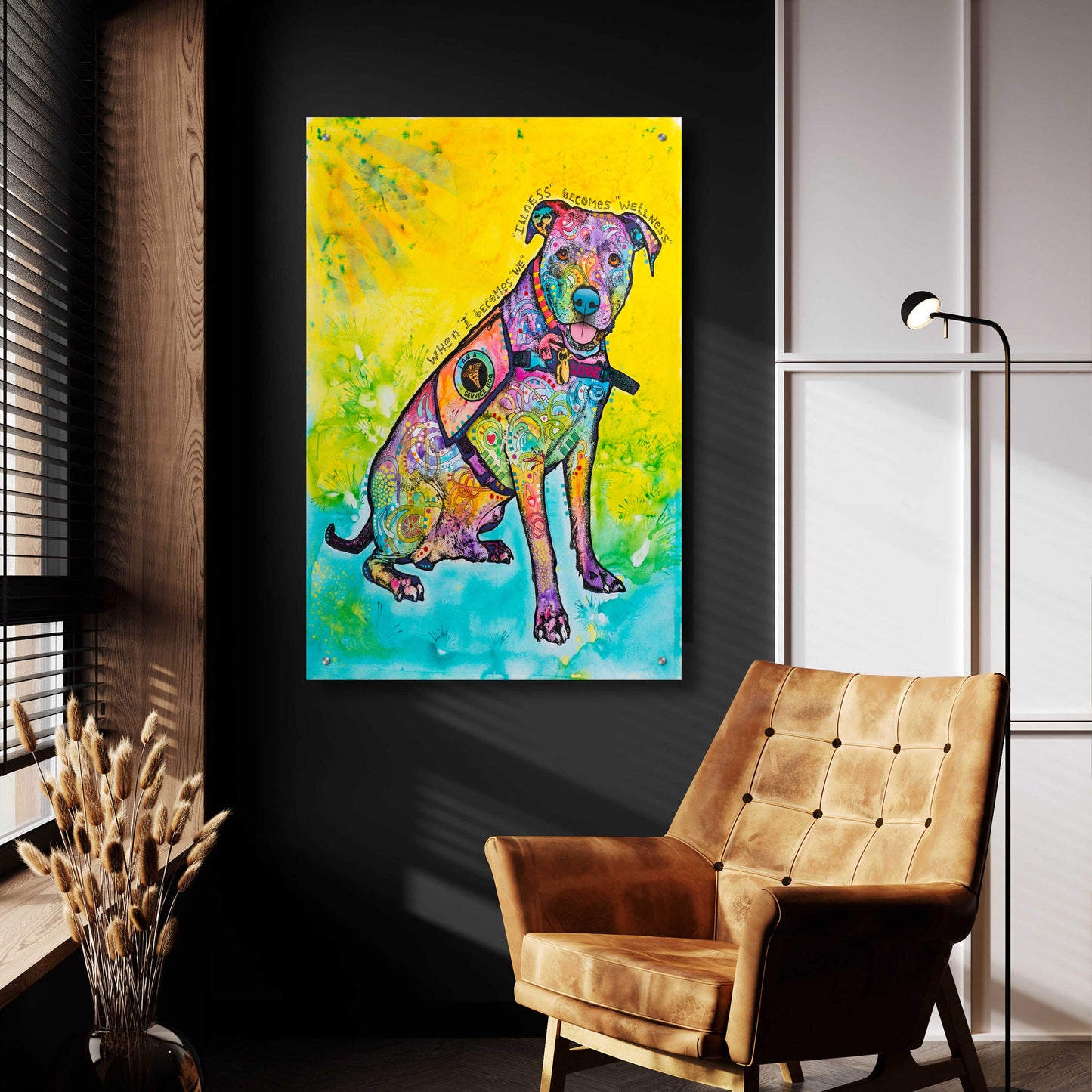 Epic Art 'K-9 Patrol' by Dean Russo, Acrylic Glass Wall Art,24x36