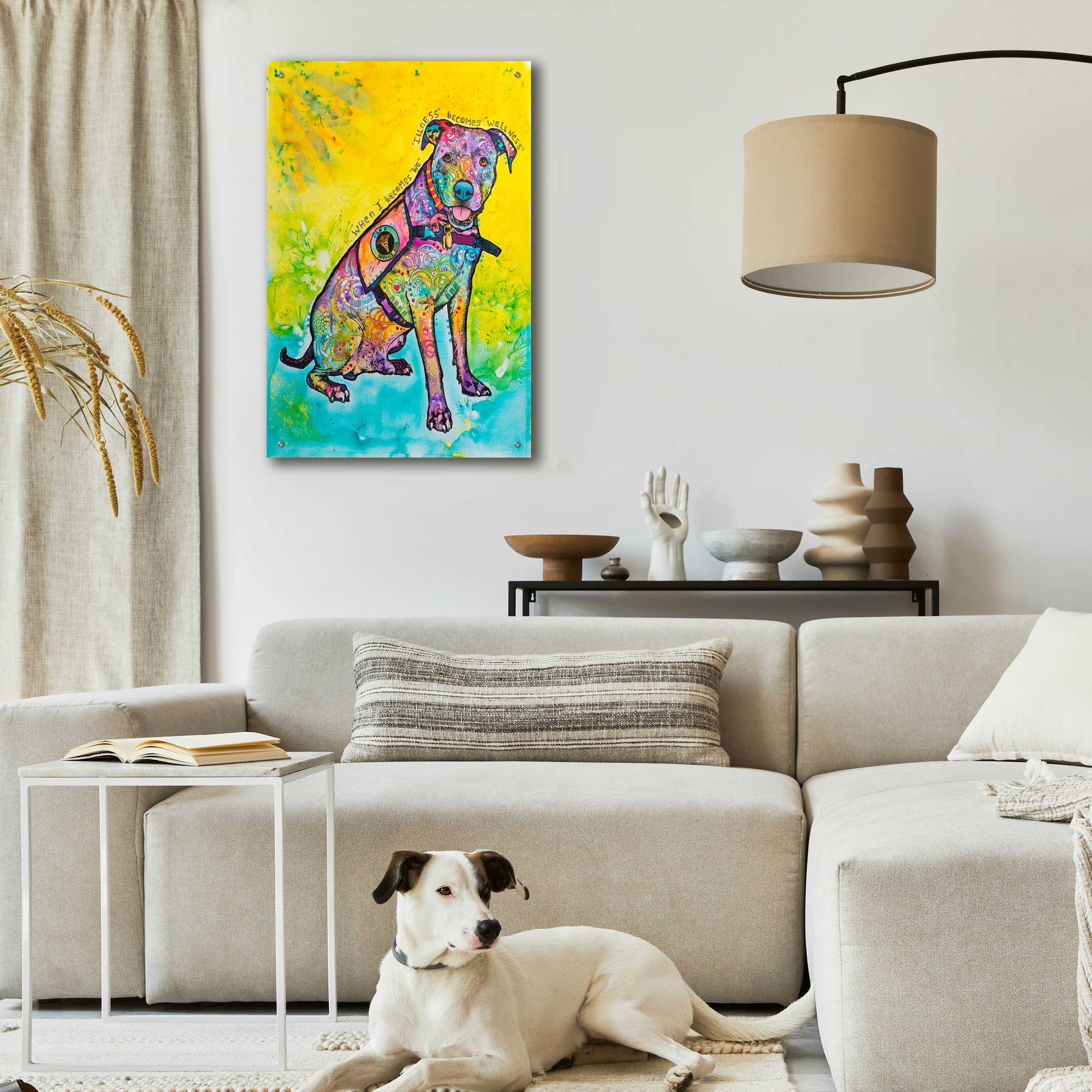 Epic Art 'K-9 Patrol' by Dean Russo, Acrylic Glass Wall Art,24x36