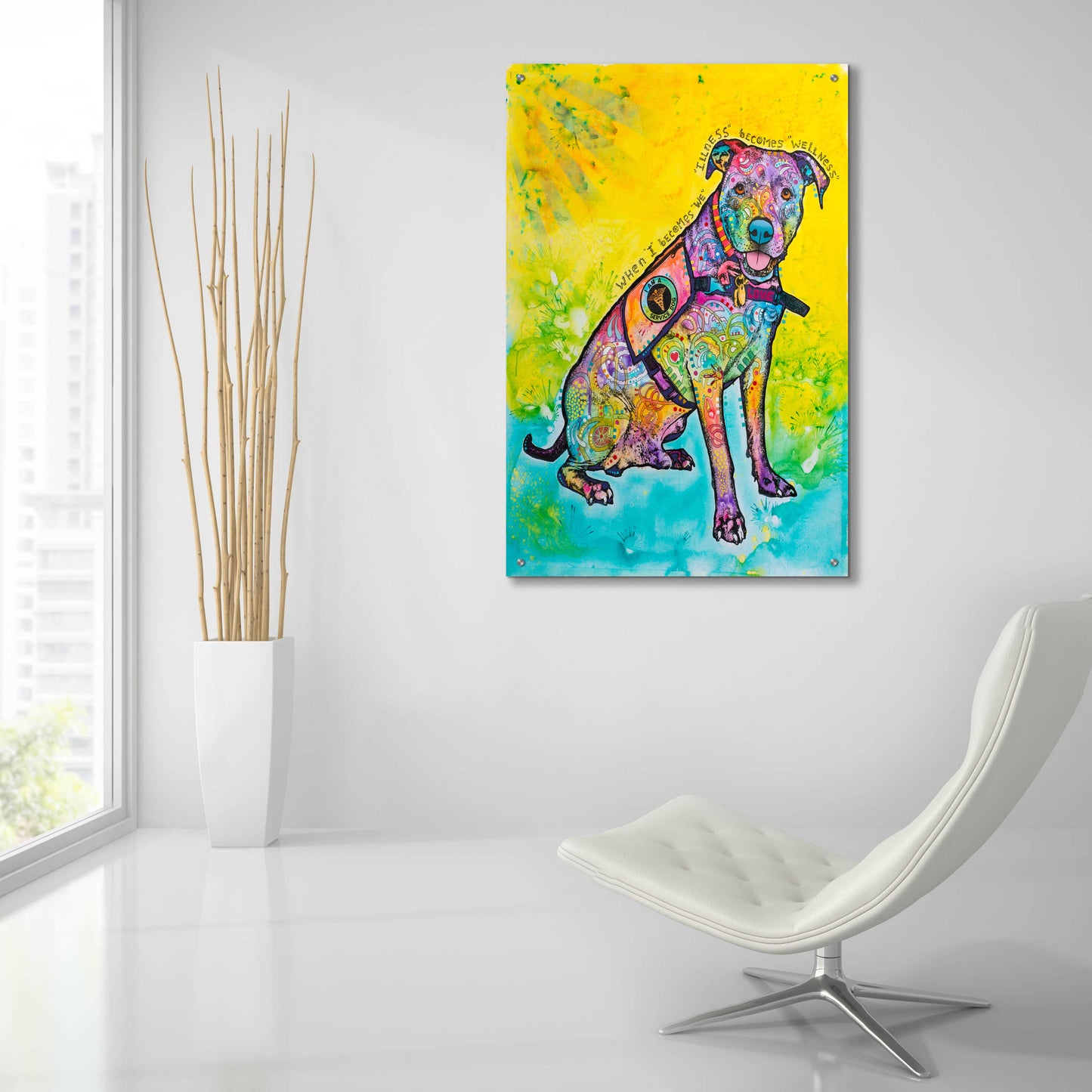 Epic Art 'K-9 Patrol' by Dean Russo, Acrylic Glass Wall Art,24x36