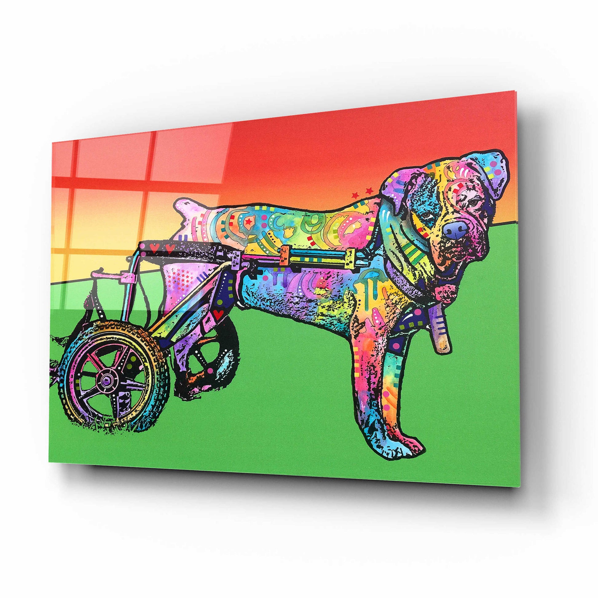 Epic Art 'Ospa on wheels' by Dean Russo, Acrylic Glass Wall Art,16x12