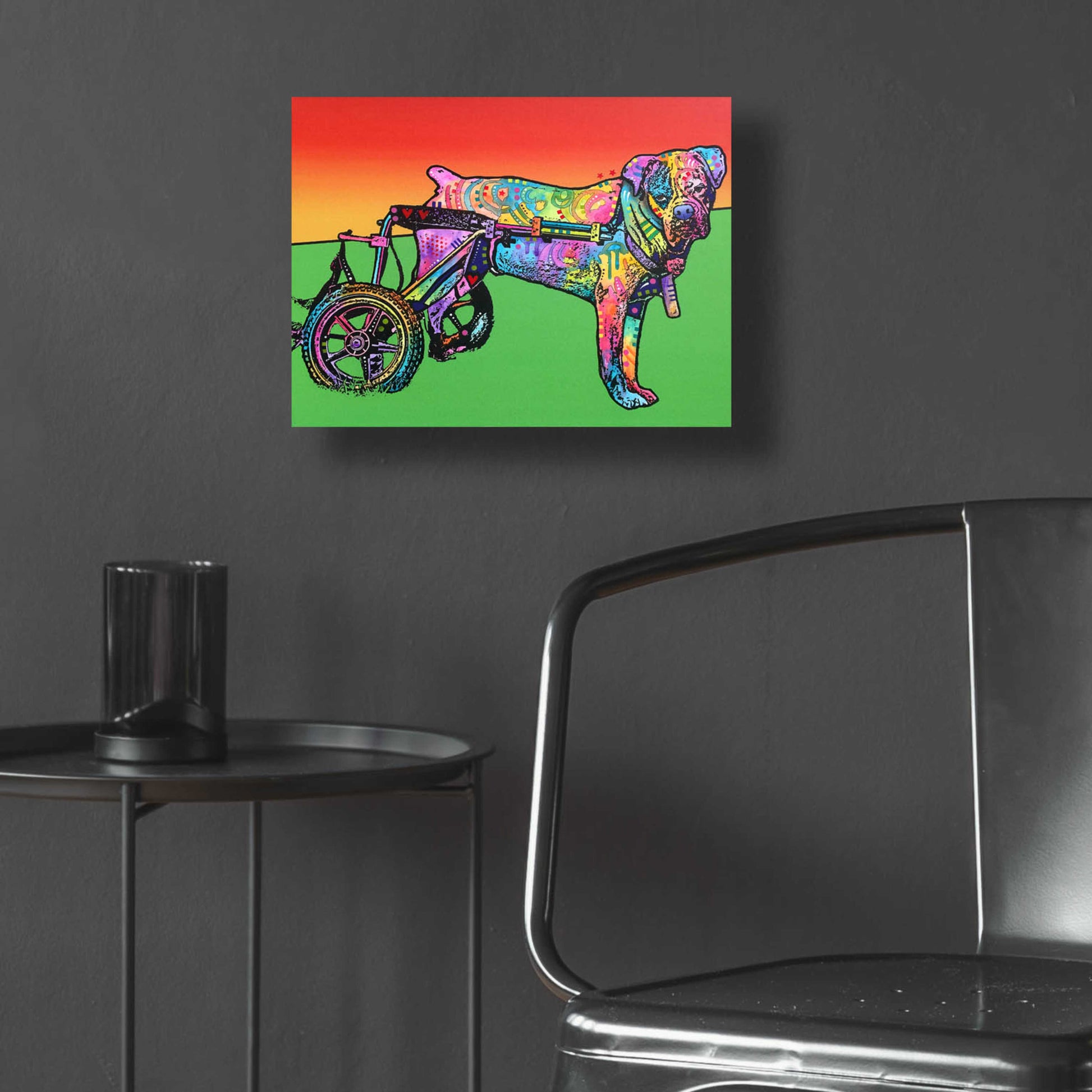 Epic Art 'Ospa on wheels' by Dean Russo, Acrylic Glass Wall Art,16x12