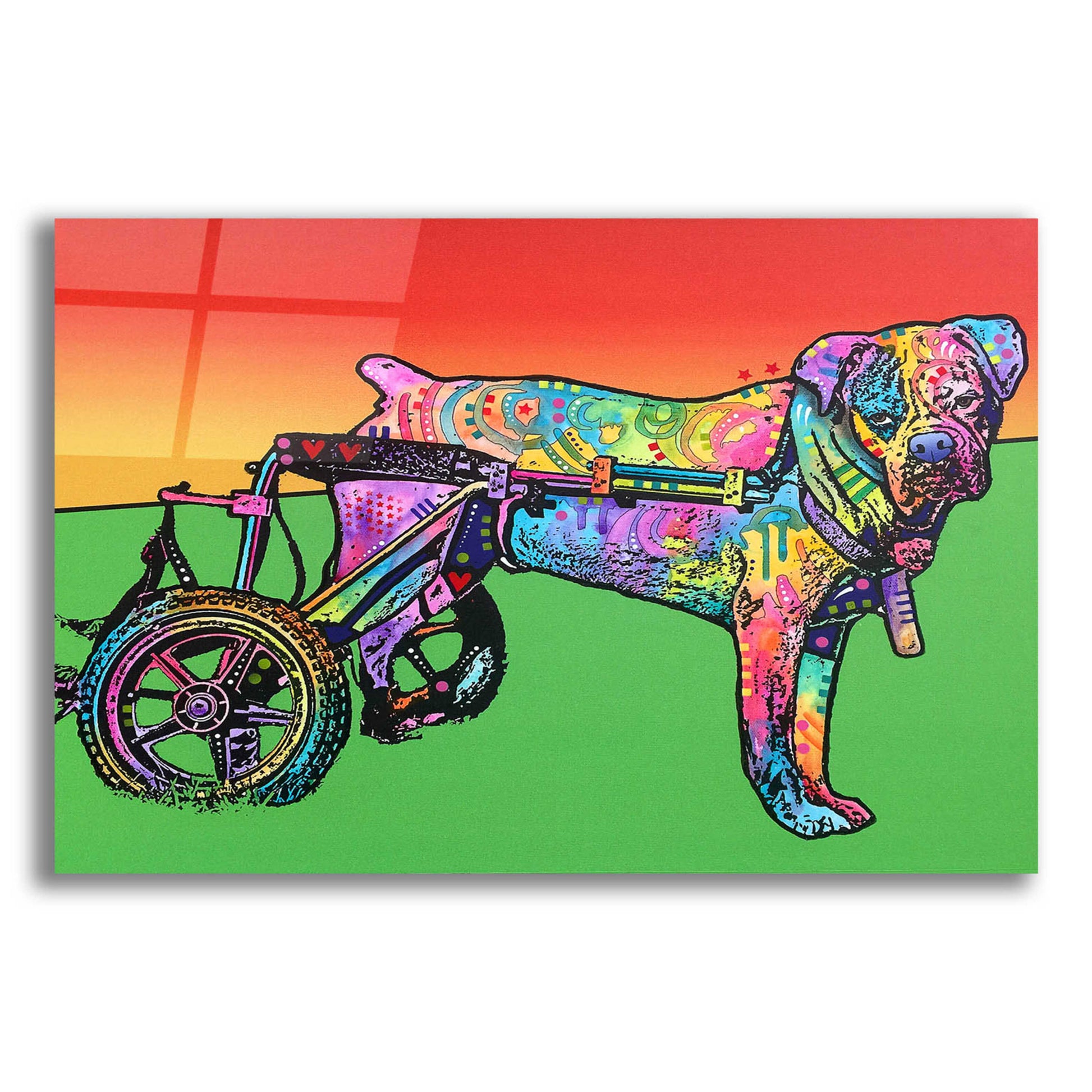 Epic Art 'Ospa on wheels' by Dean Russo, Acrylic Glass Wall Art,16x12