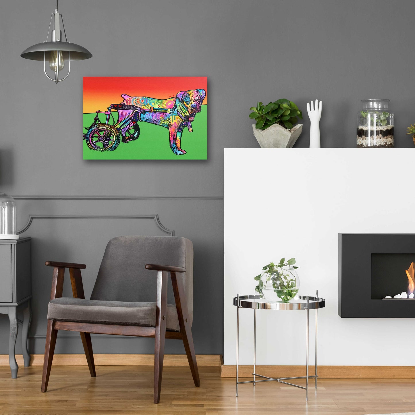 Epic Art 'Ospa on wheels' by Dean Russo, Acrylic Glass Wall Art,24x16