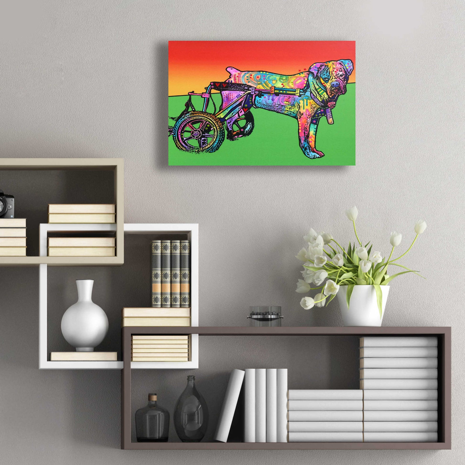 Epic Art 'Ospa on wheels' by Dean Russo, Acrylic Glass Wall Art,24x16