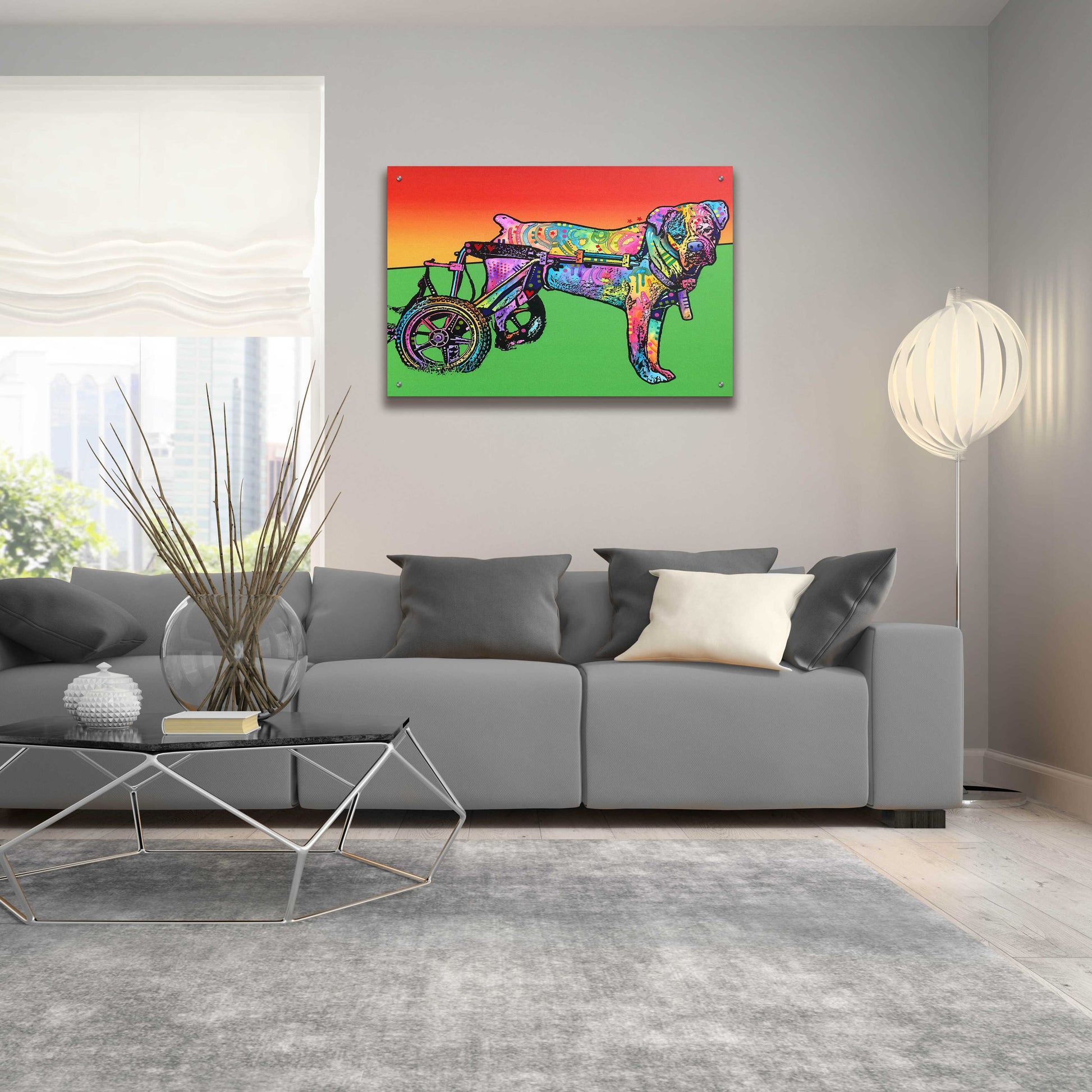 Epic Art 'Ospa on wheels' by Dean Russo, Acrylic Glass Wall Art,36x24