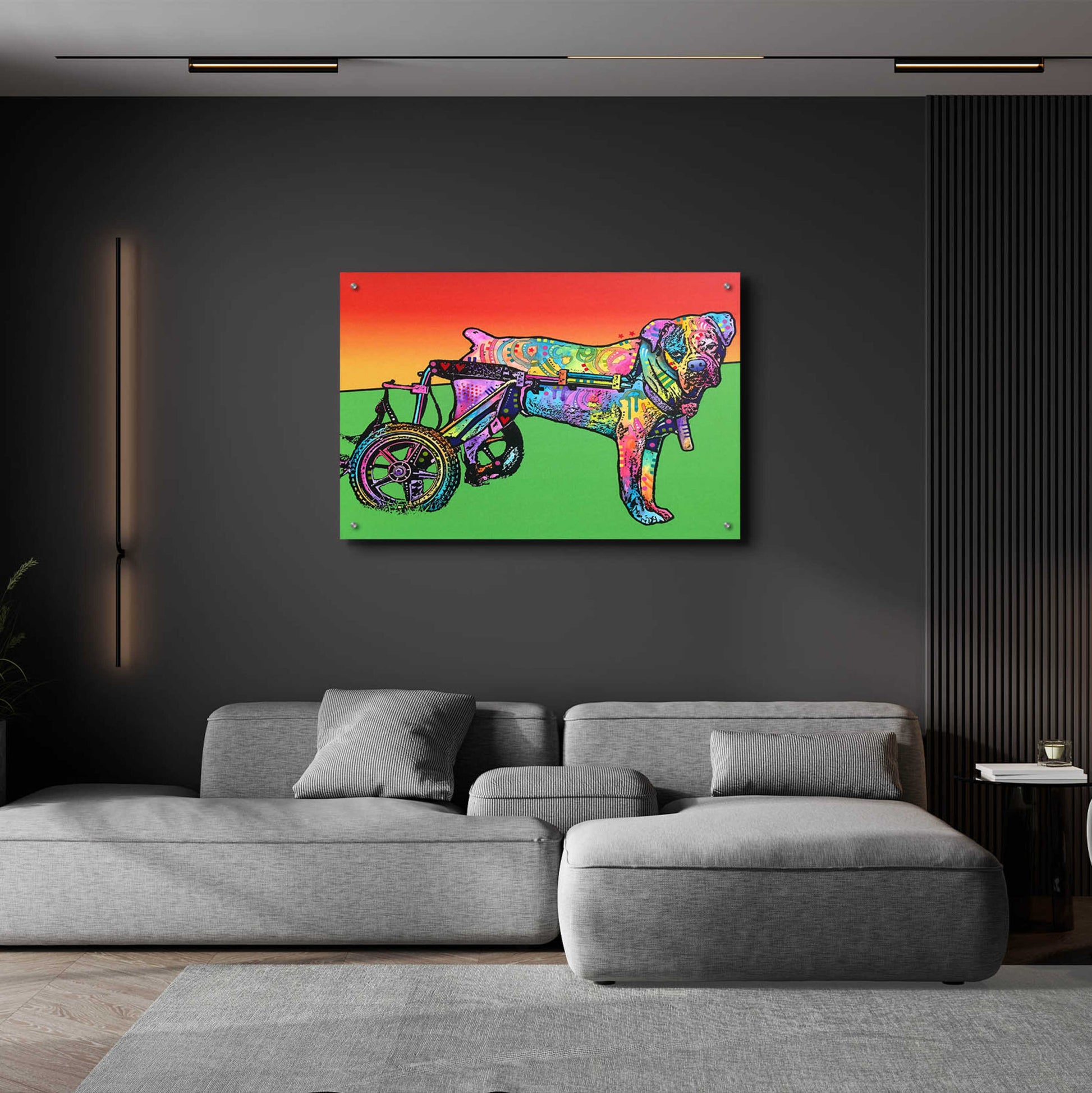 Epic Art 'Ospa on wheels' by Dean Russo, Acrylic Glass Wall Art,36x24