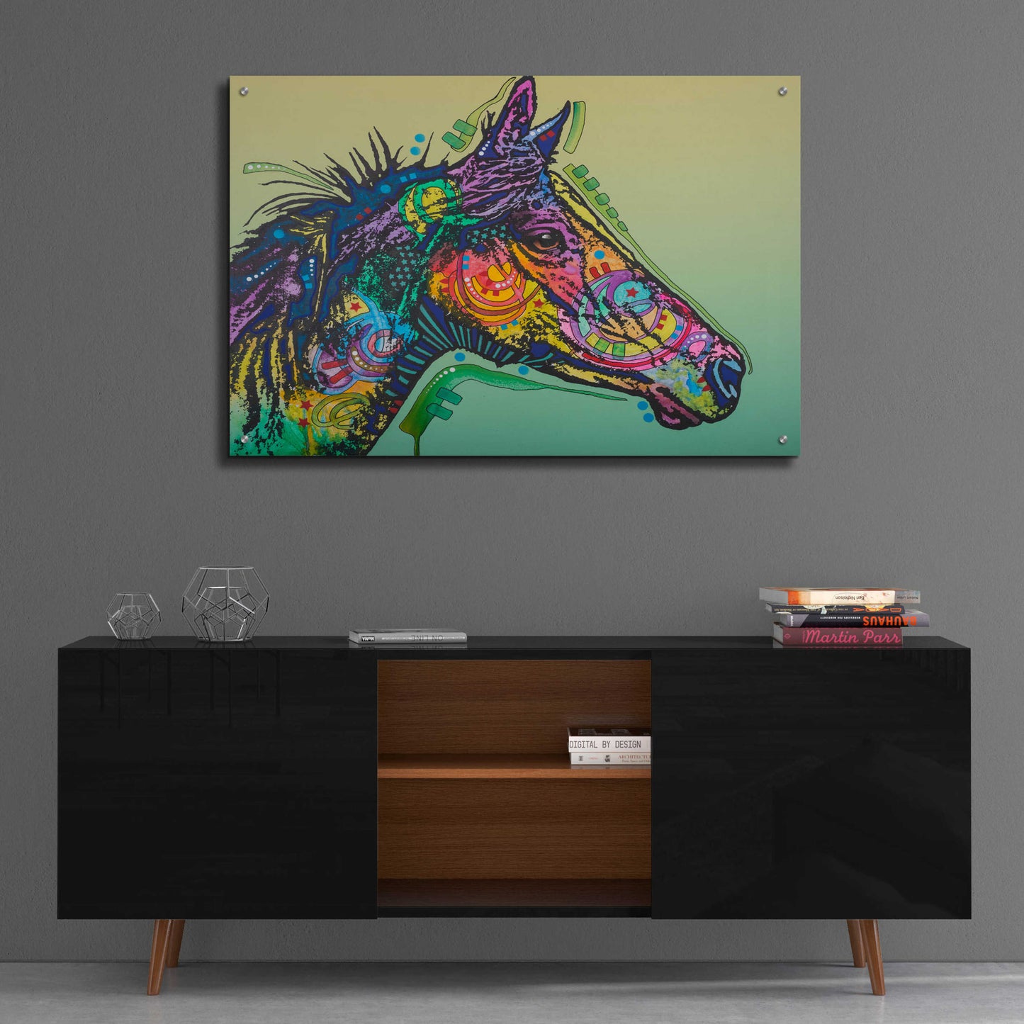 Epic Art 'Basha Custom-3' by Dean Russo, Acrylic Glass Wall Art,36x24