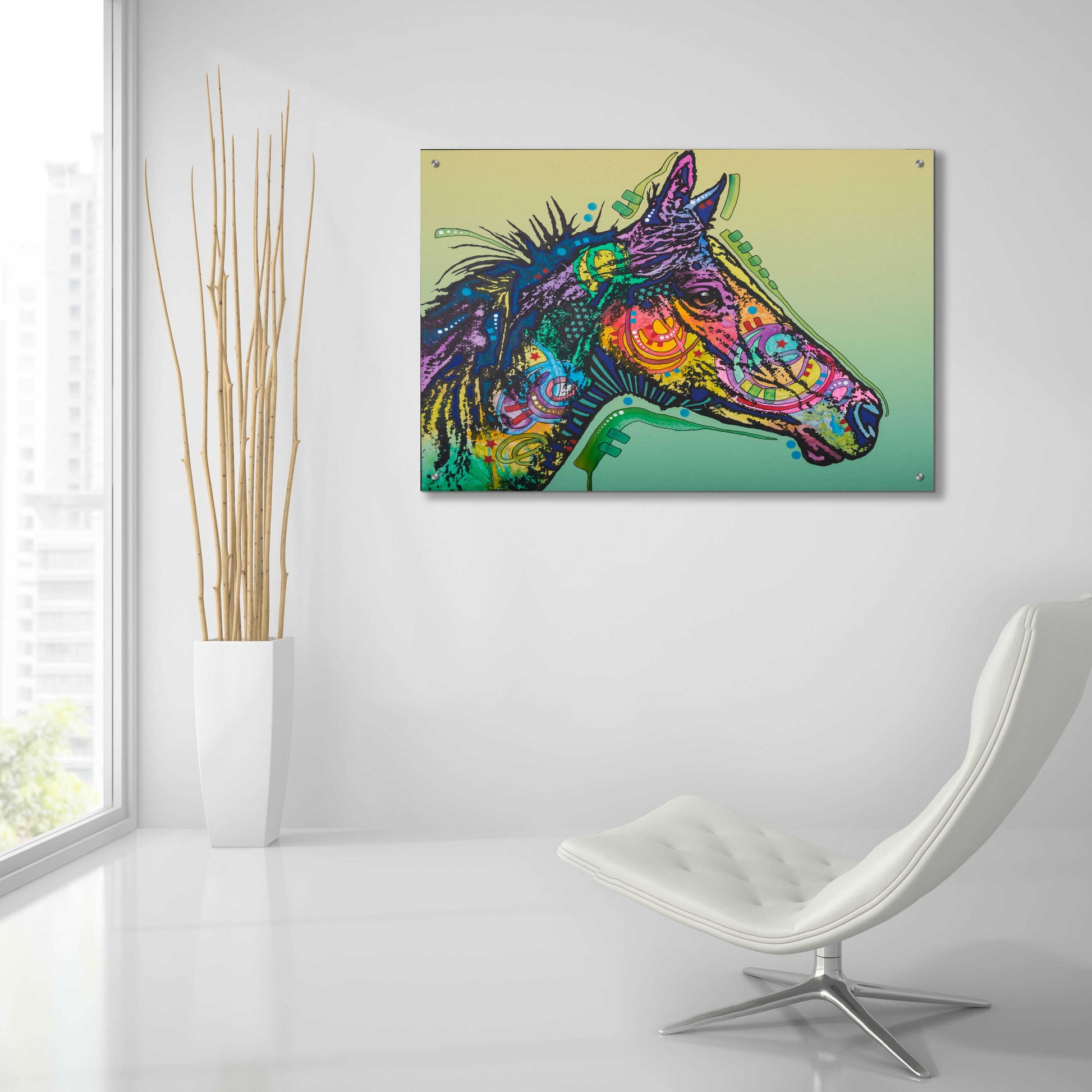 Epic Art 'Basha Custom-3' by Dean Russo, Acrylic Glass Wall Art,36x24