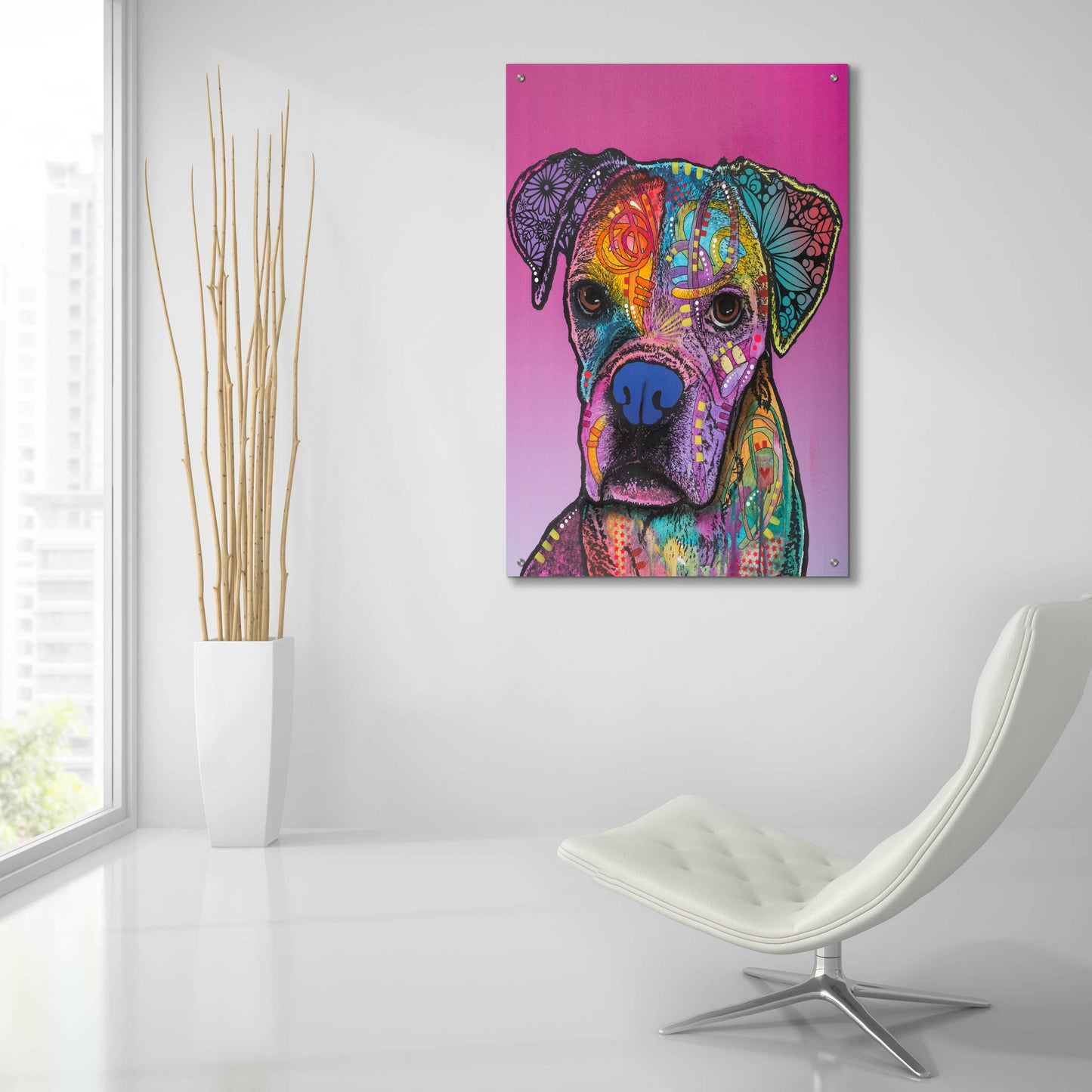 Epic Art 'Gertie Custom-1' by Dean Russo, Acrylic Glass Wall Art,24x36