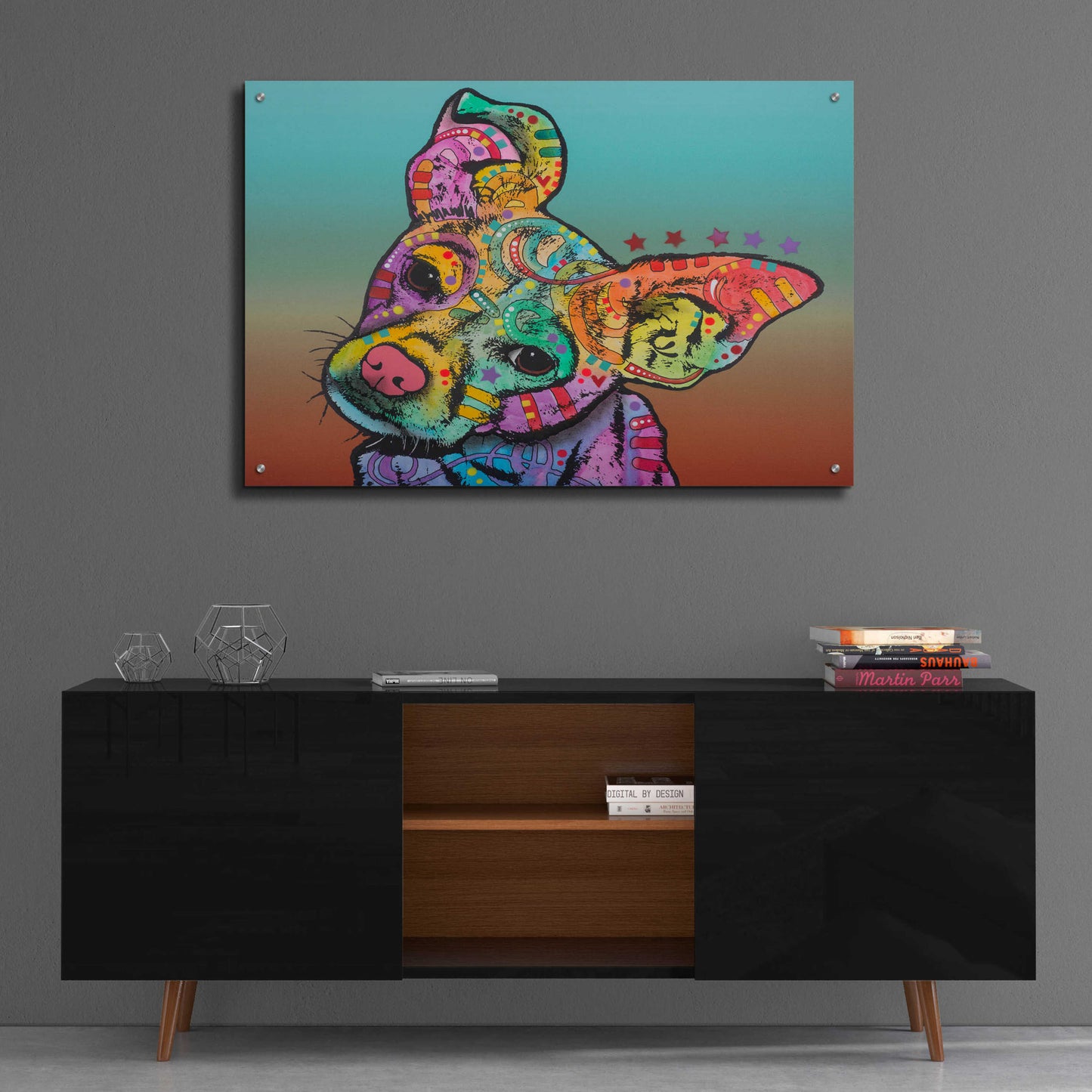 Epic Art 'Rigby Custom-3' by Dean Russo, Acrylic Glass Wall Art,36x24