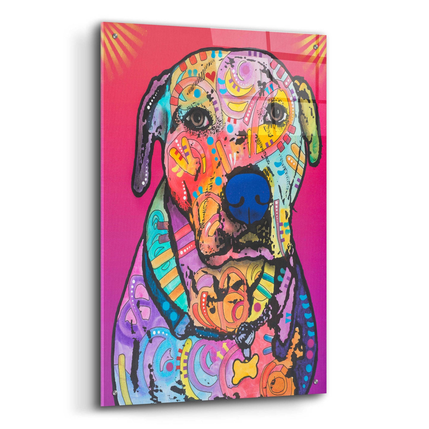 Epic Art 'Chancey' by Dean Russo, Acrylic Glass Wall Art,24x36