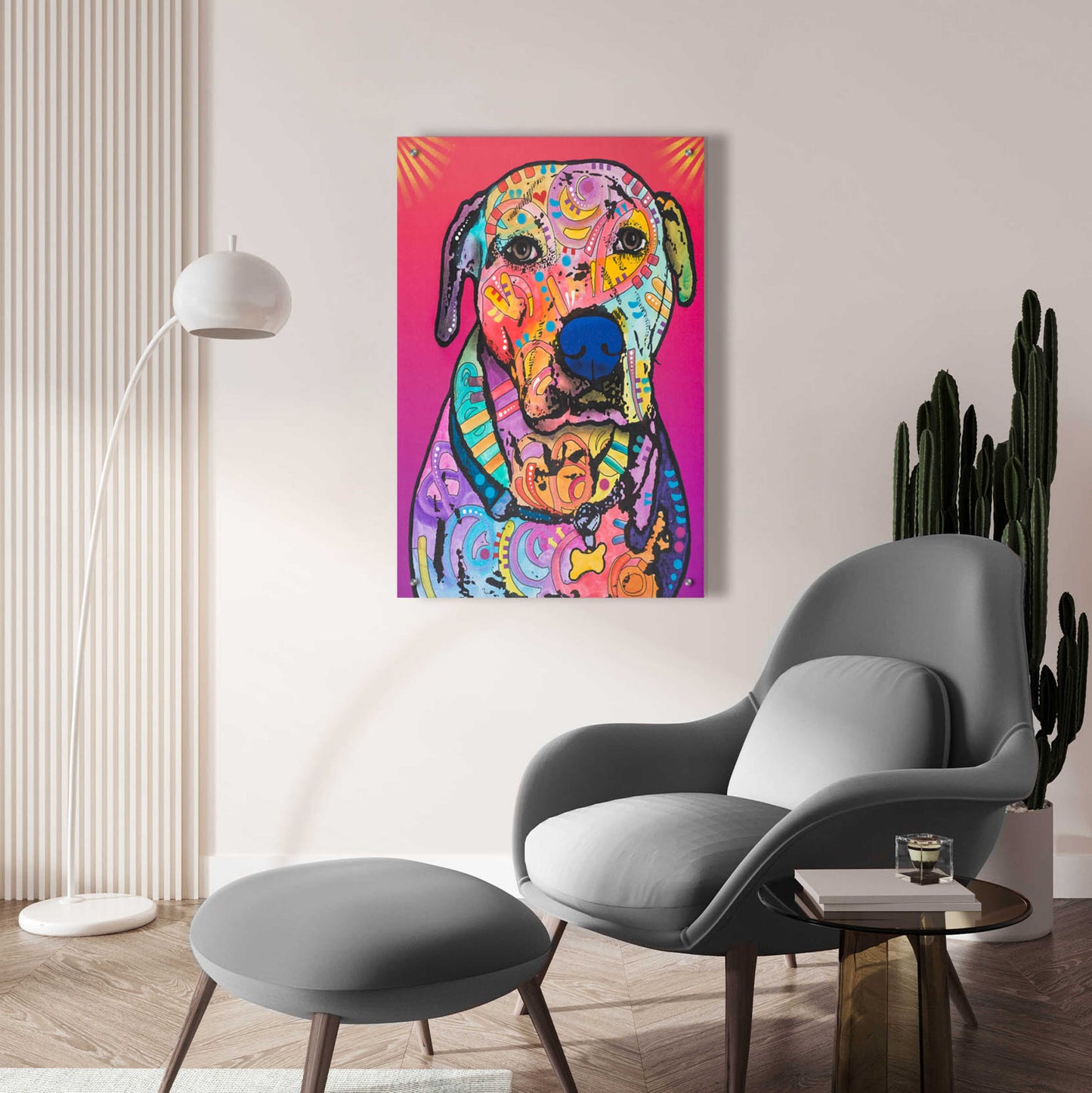 Epic Art 'Chancey' by Dean Russo, Acrylic Glass Wall Art,24x36