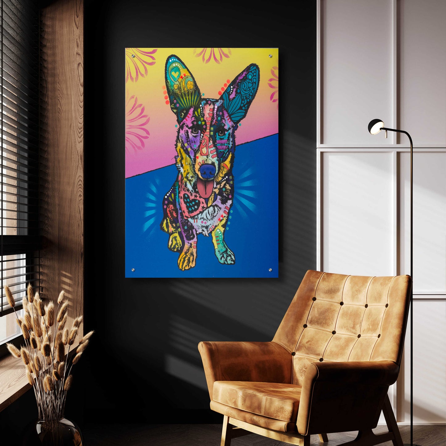 Epic Art 'Gracie' by Dean Russo, Acrylic Glass Wall Art,24x36