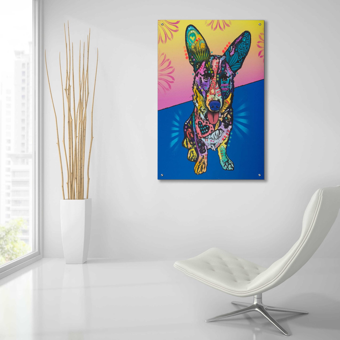 Epic Art 'Gracie' by Dean Russo, Acrylic Glass Wall Art,24x36