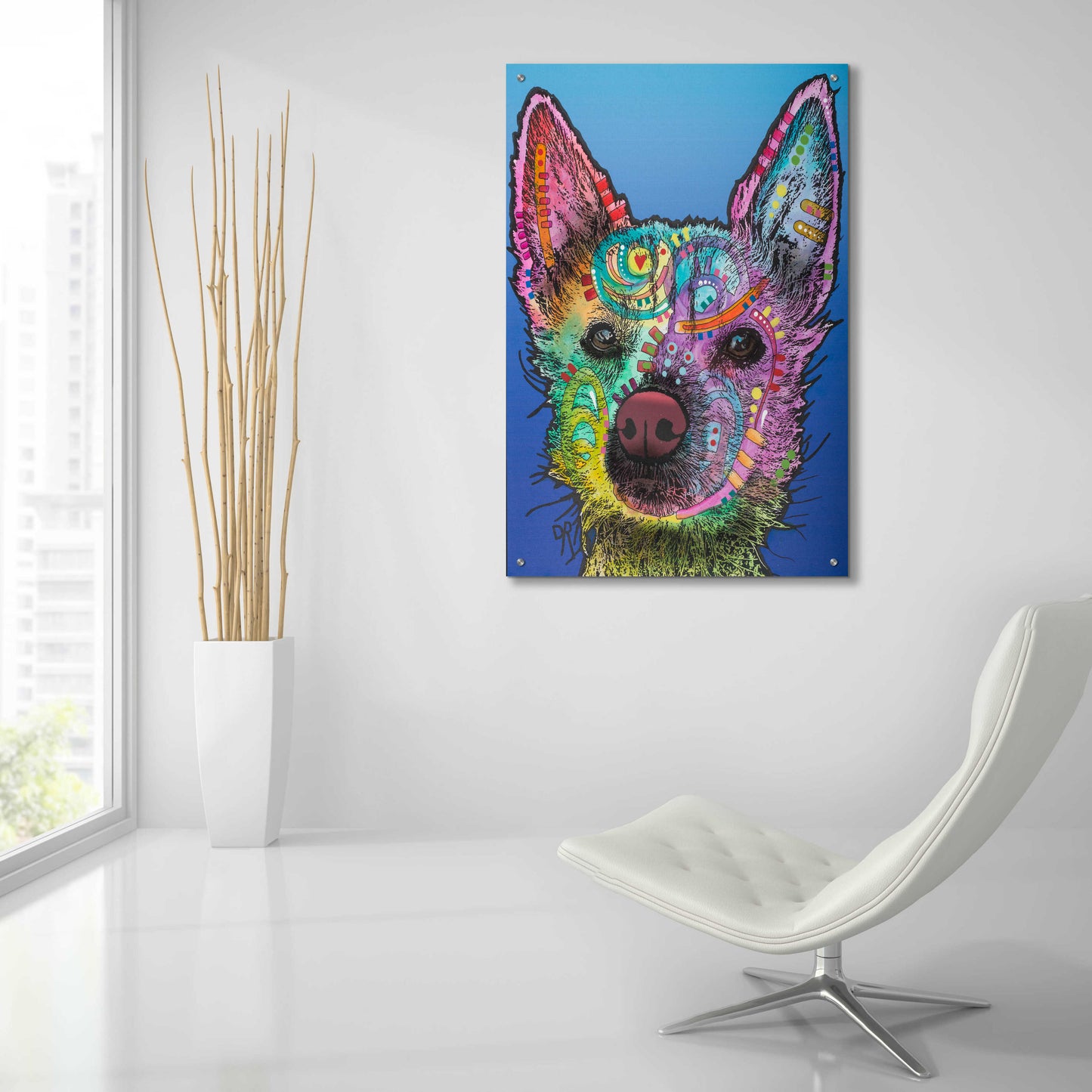 Epic Art 'Ozzie' by Dean Russo, Acrylic Glass Wall Art,24x36