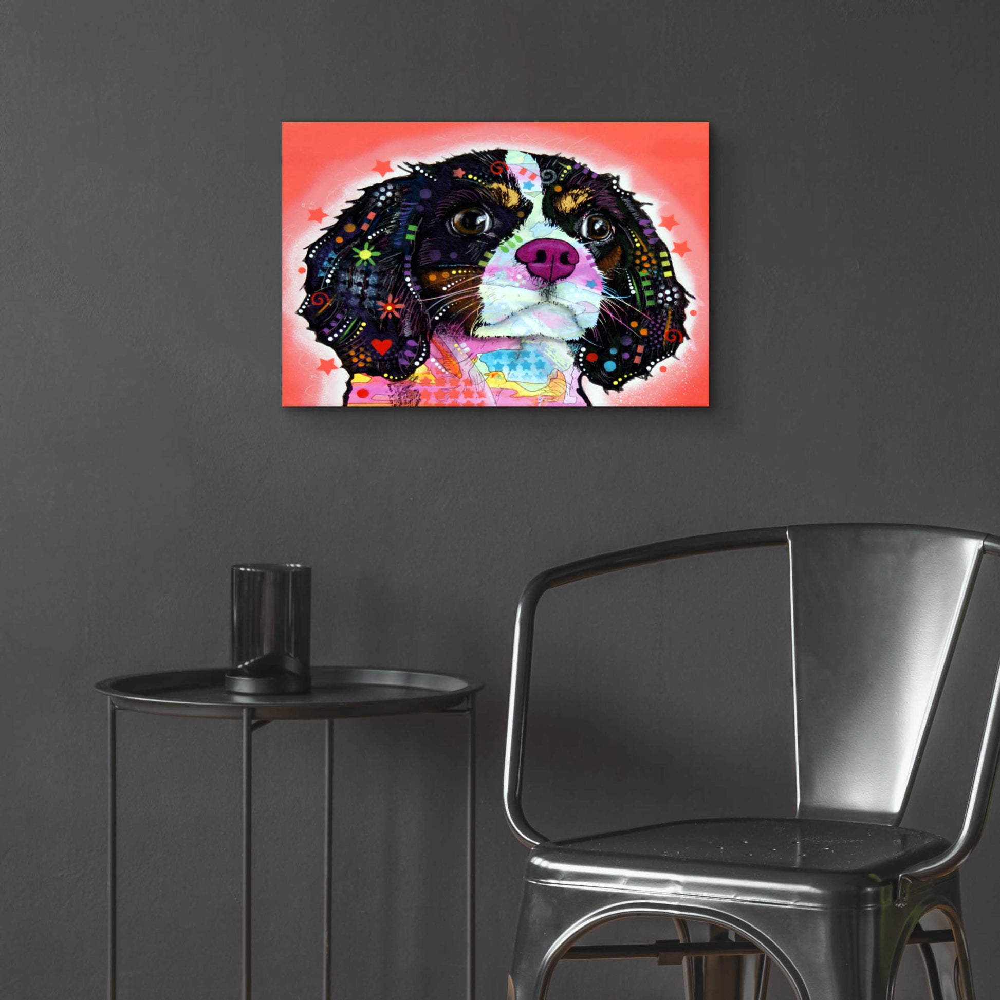 Epic Art 'King Charles' by Dean Russo, Acrylic Glass Wall Art,24x16