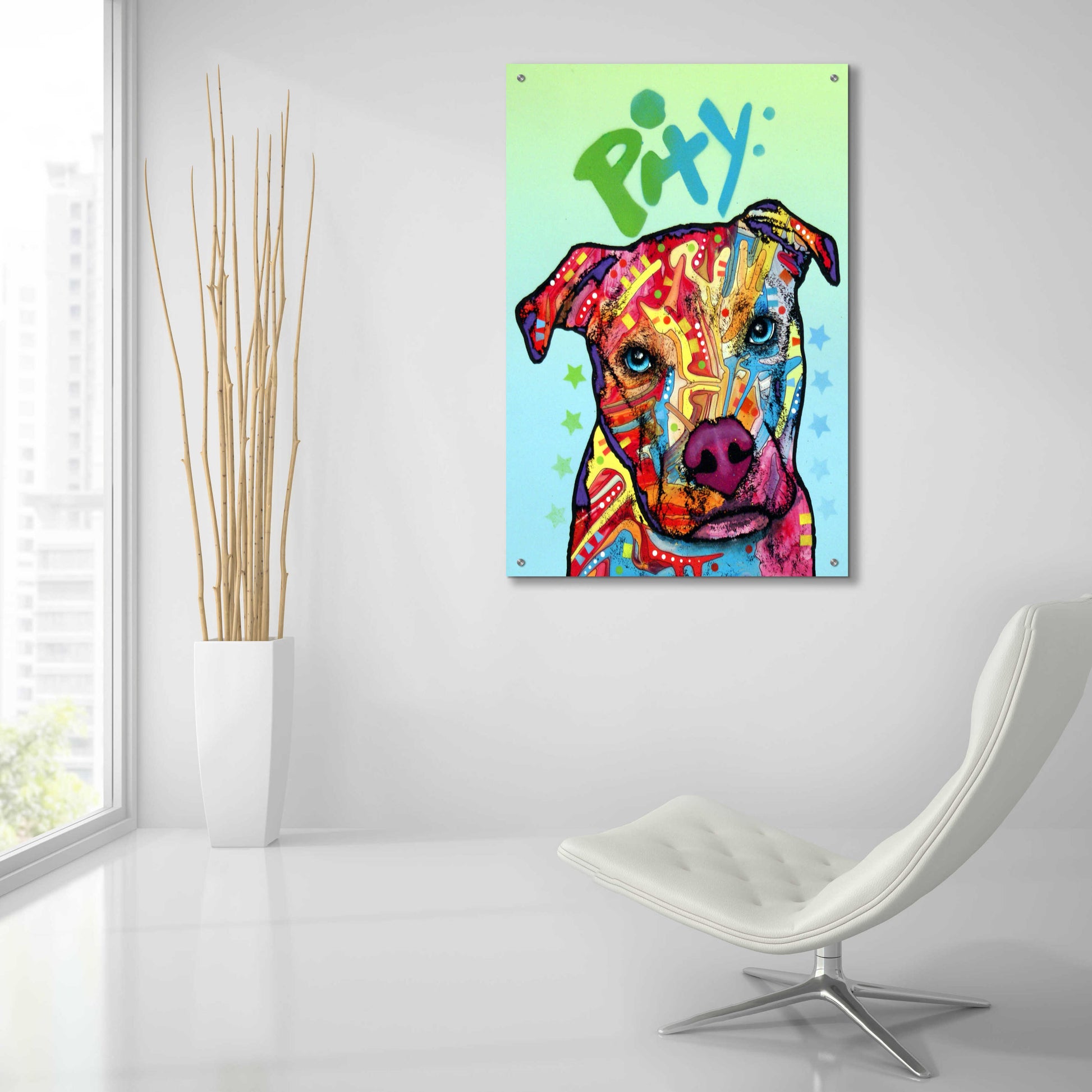 Epic Art 'Pity' by Dean Russo, Acrylic Glass Wall Art,24x36