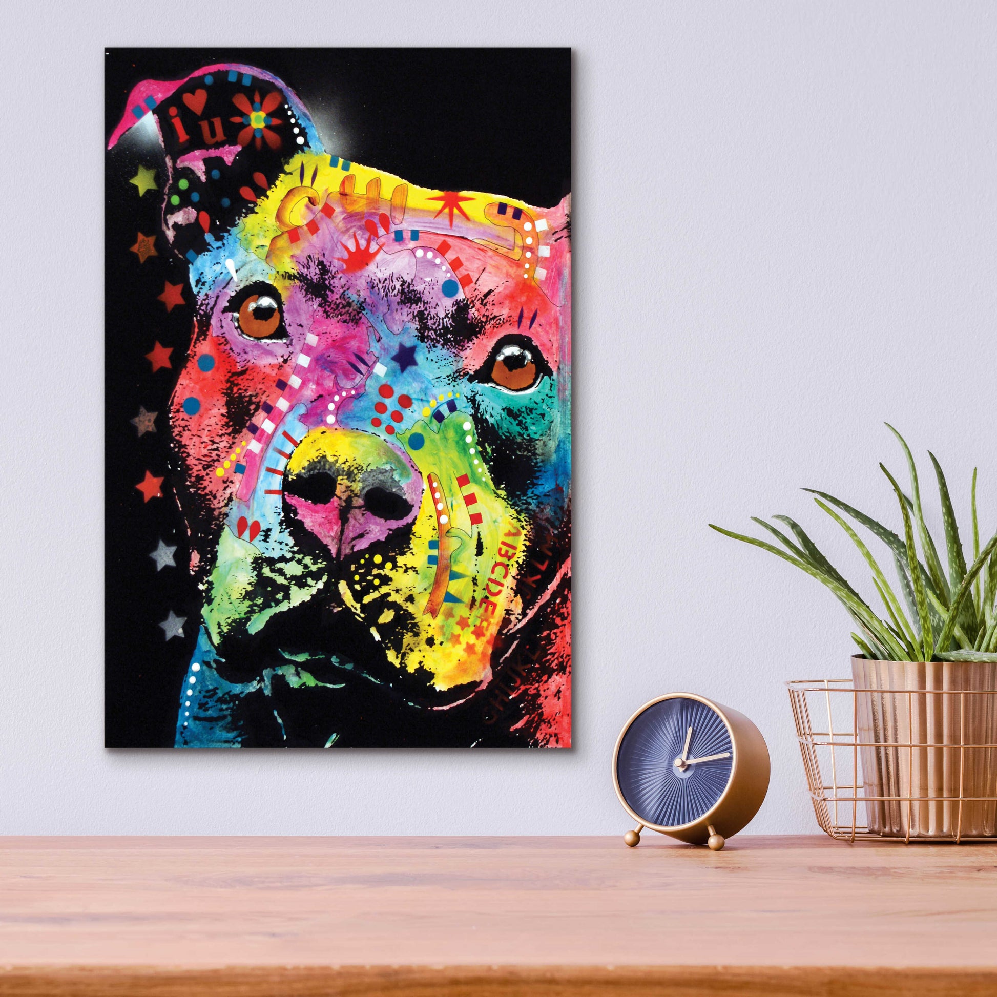 Epic Art 'Thoughtful Pit' by Dean Russo, Acrylic Glass Wall Art,12x16