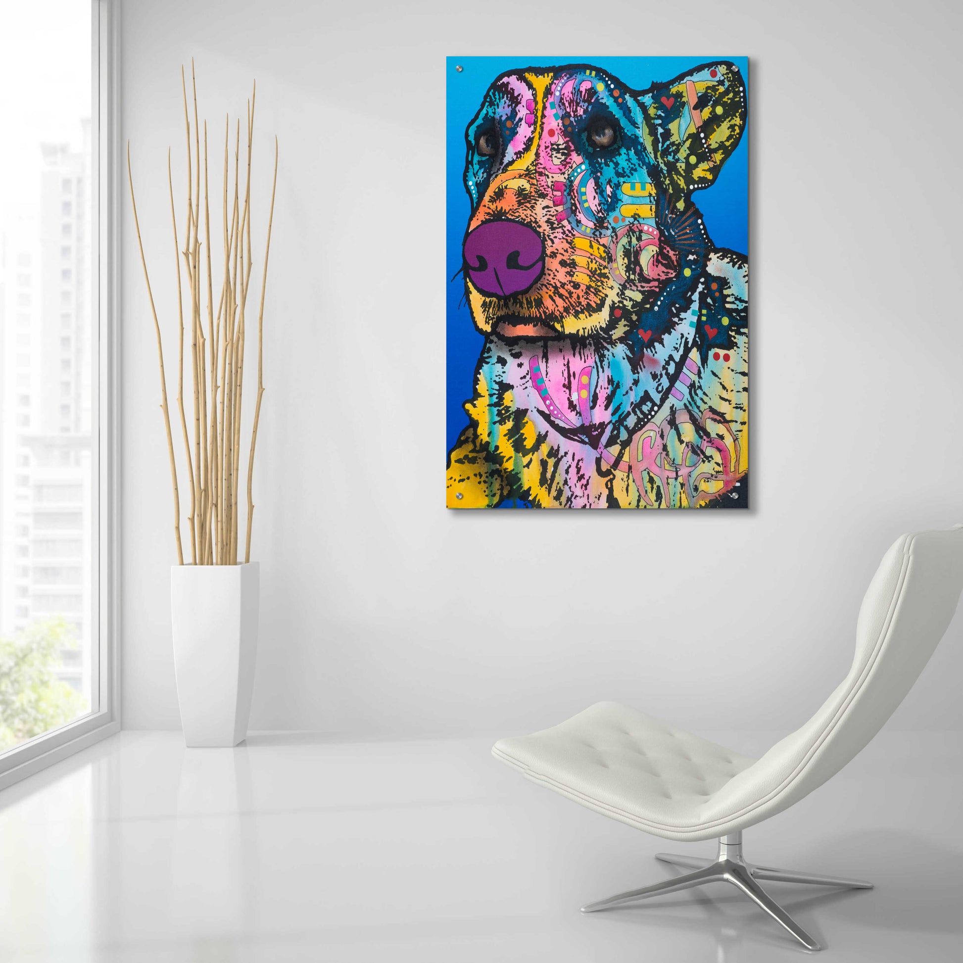 Epic Art 'Walter 12' by Dean Russo, Acrylic Glass Wall Art,24x36