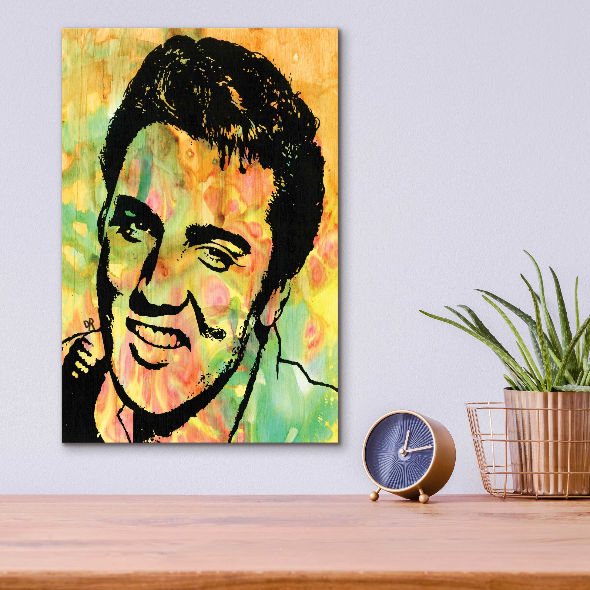 Epic Art 'Elvis 3' by Dean Russo, Acrylic Glass Wall Art,12x16