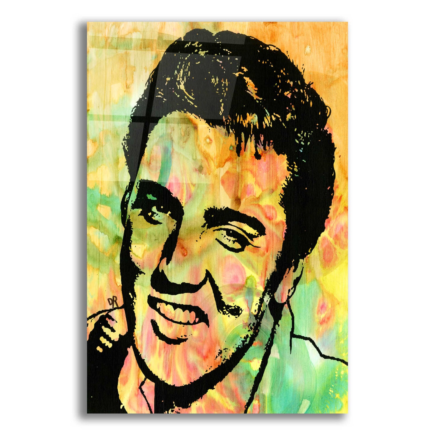 Epic Art 'Elvis 3' by Dean Russo, Acrylic Glass Wall Art,12x16