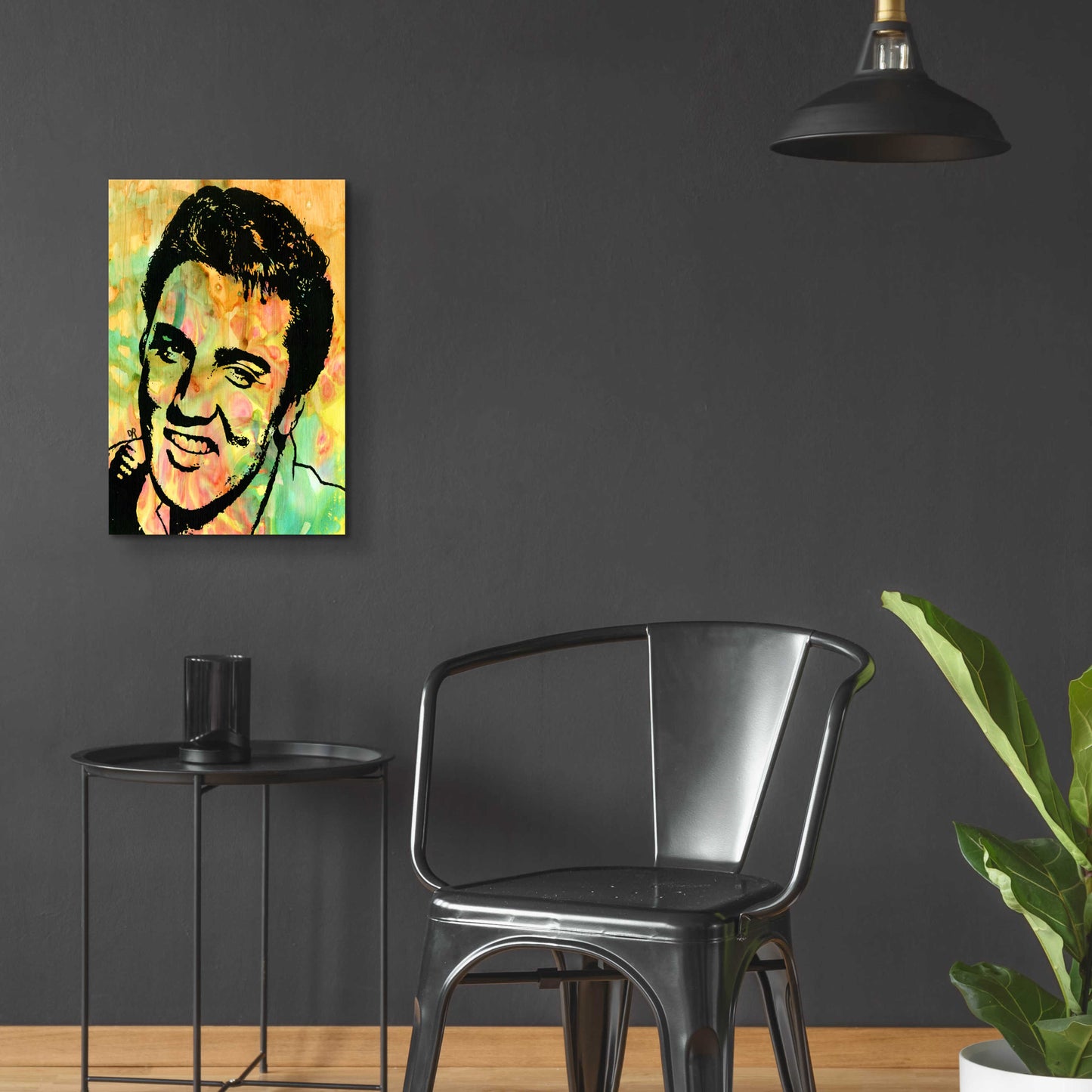 Epic Art 'Elvis 3' by Dean Russo, Acrylic Glass Wall Art,16x24