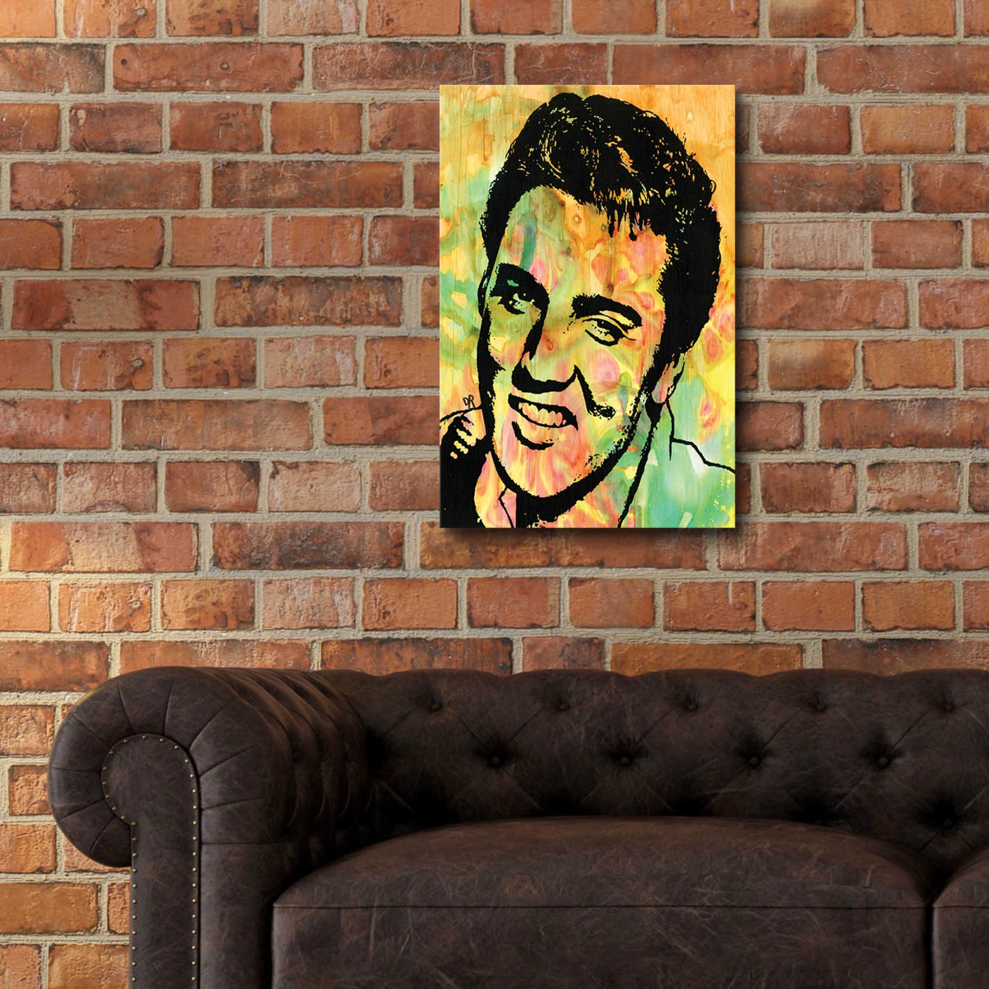 Epic Art 'Elvis 3' by Dean Russo, Acrylic Glass Wall Art,16x24