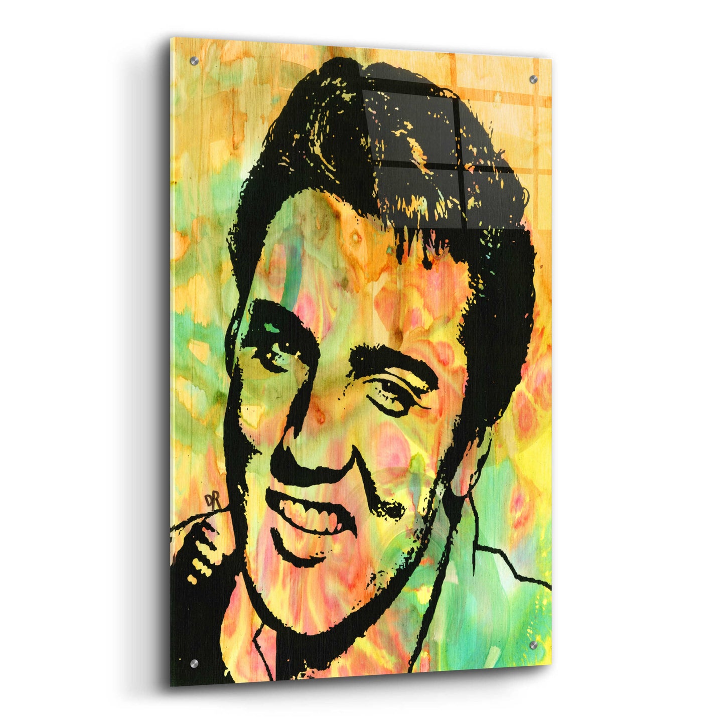 Epic Art 'Elvis 3' by Dean Russo, Acrylic Glass Wall Art,24x36