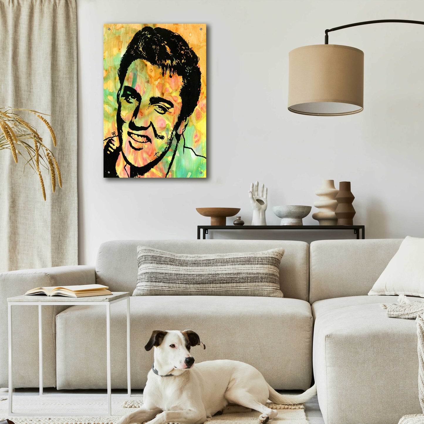 Epic Art 'Elvis 3' by Dean Russo, Acrylic Glass Wall Art,24x36