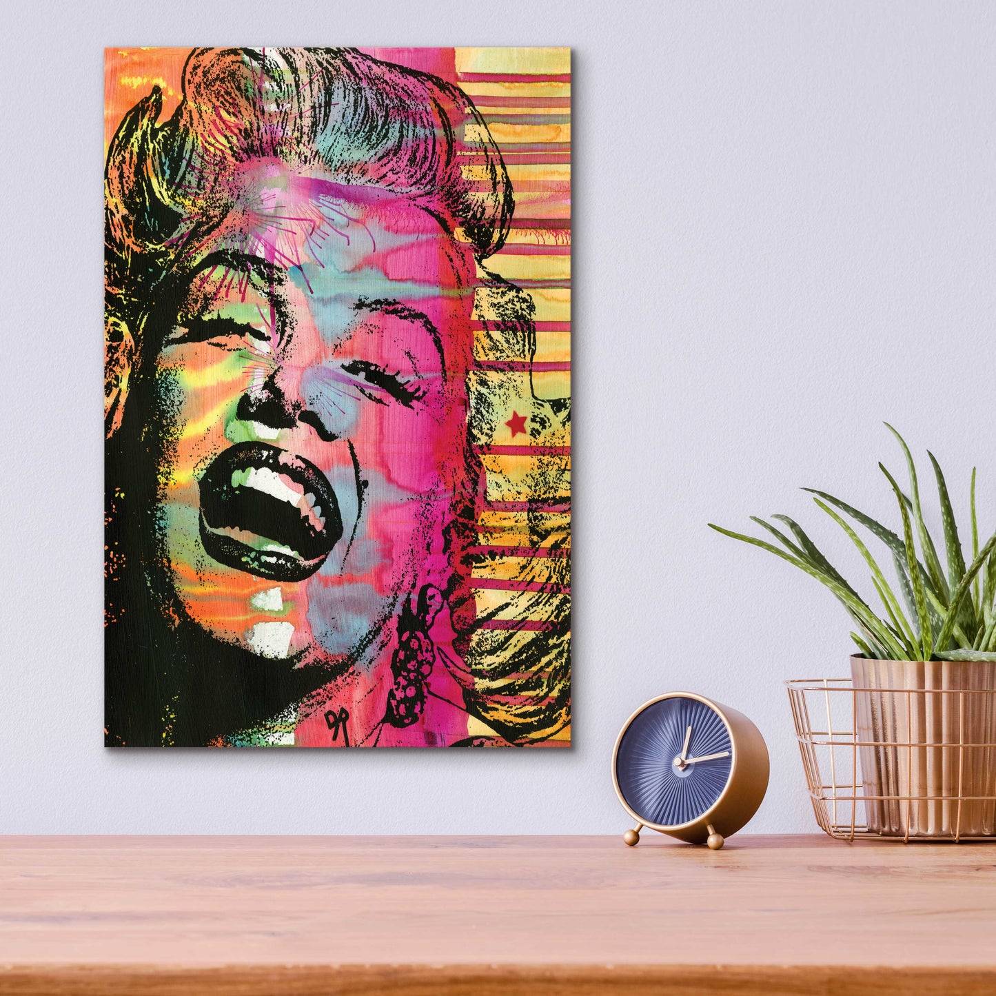 Epic Art 'Marilyn' by Dean Russo, Acrylic Glass Wall Art,12x16