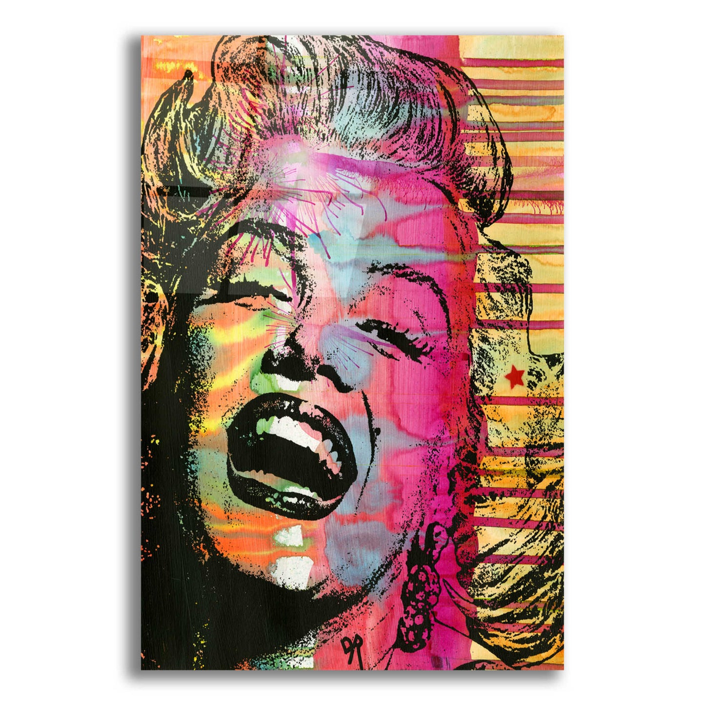 Epic Art 'Marilyn' by Dean Russo, Acrylic Glass Wall Art,12x16