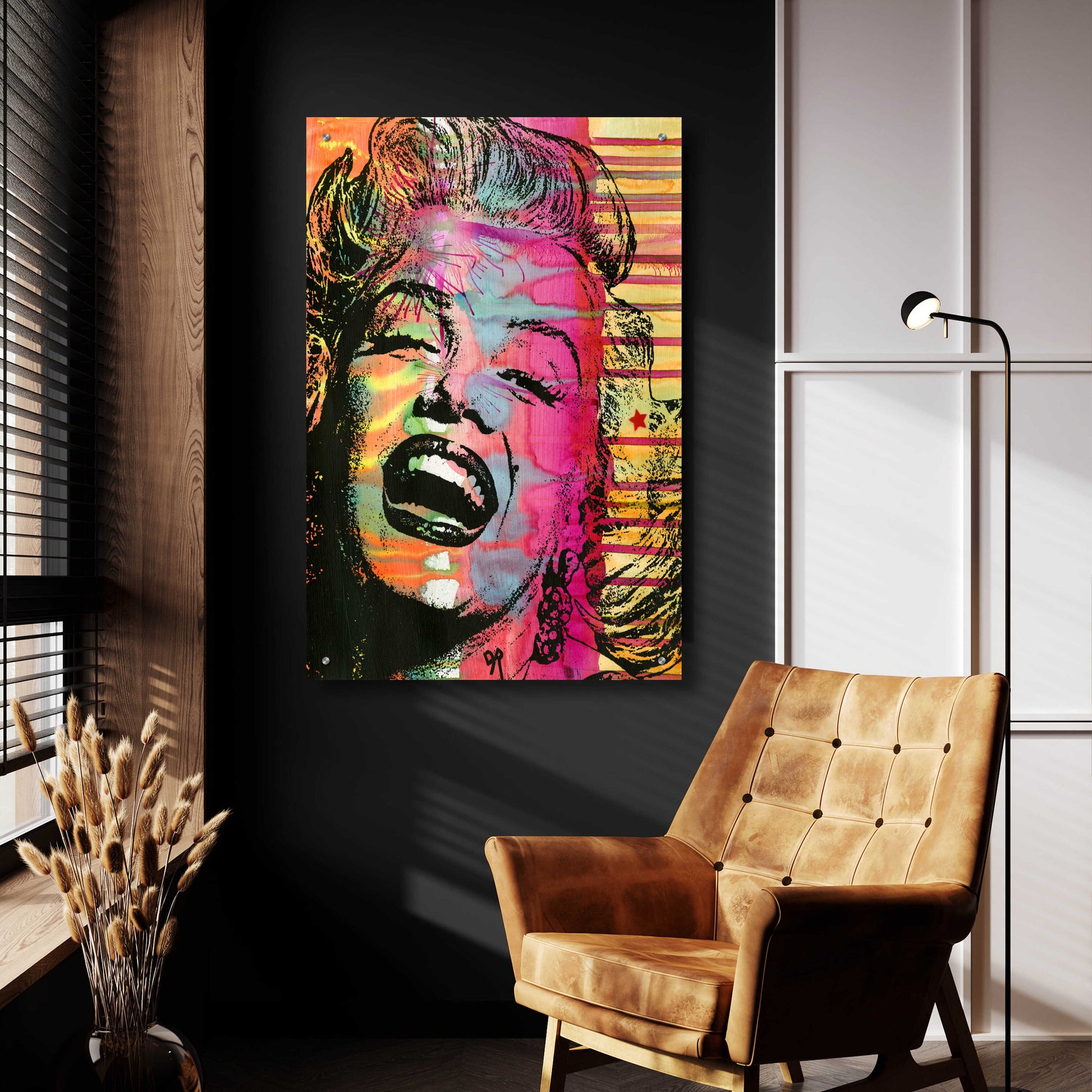 Epic Art 'Marilyn' by Dean Russo, Acrylic Glass Wall Art,24x36