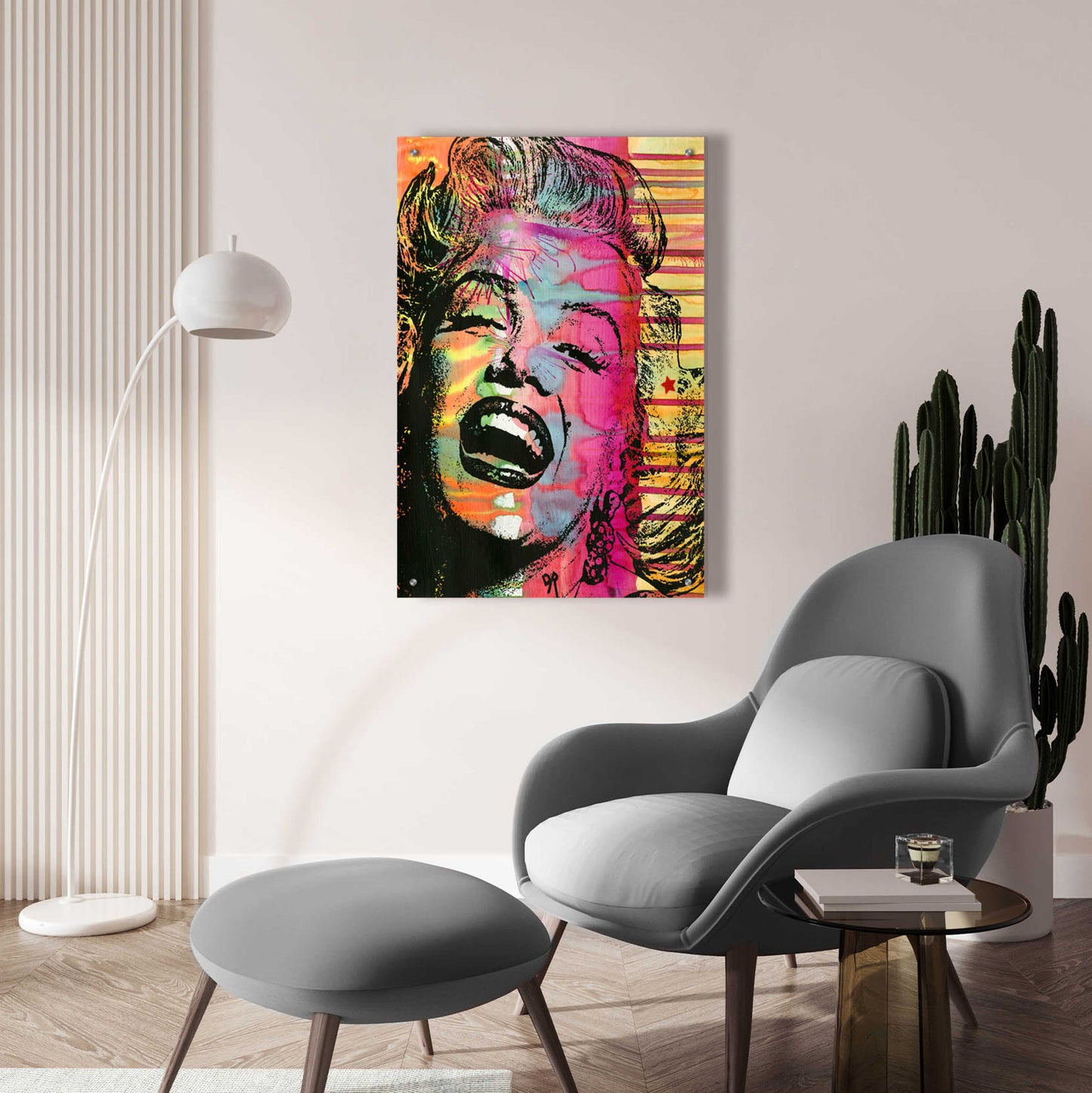 Epic Art 'Marilyn' by Dean Russo, Acrylic Glass Wall Art,24x36