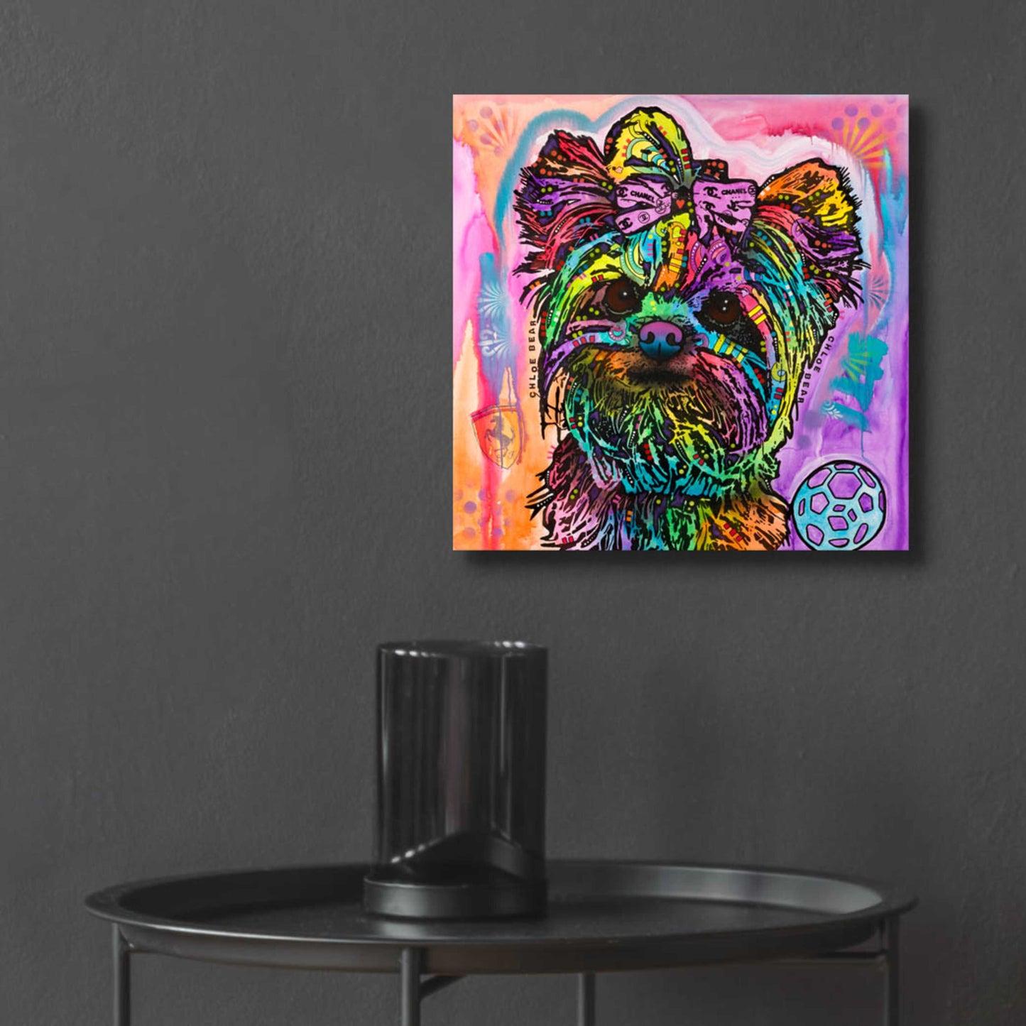 Epic Art 'Chloe Bear' by Dean Russo, Acrylic Glass Wall Art,12x12