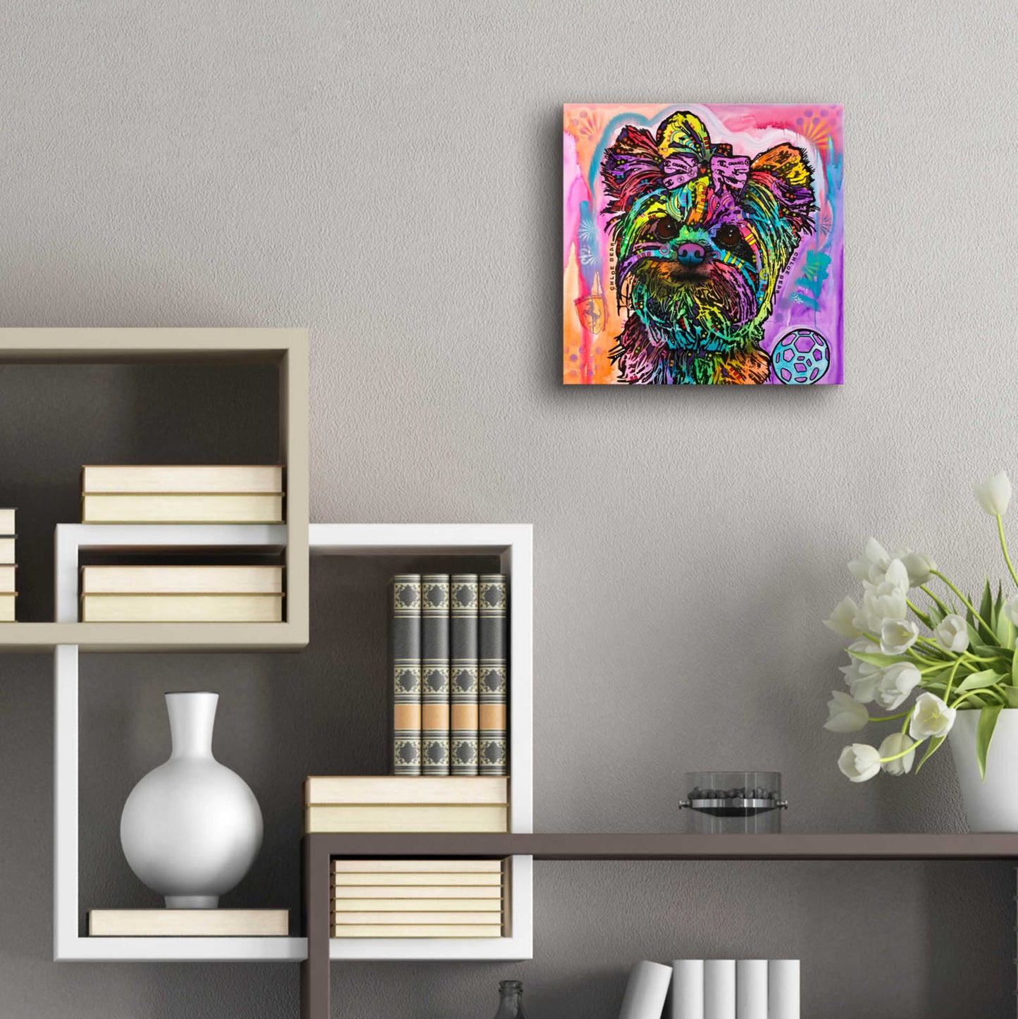 Epic Art 'Chloe Bear' by Dean Russo, Acrylic Glass Wall Art,12x12