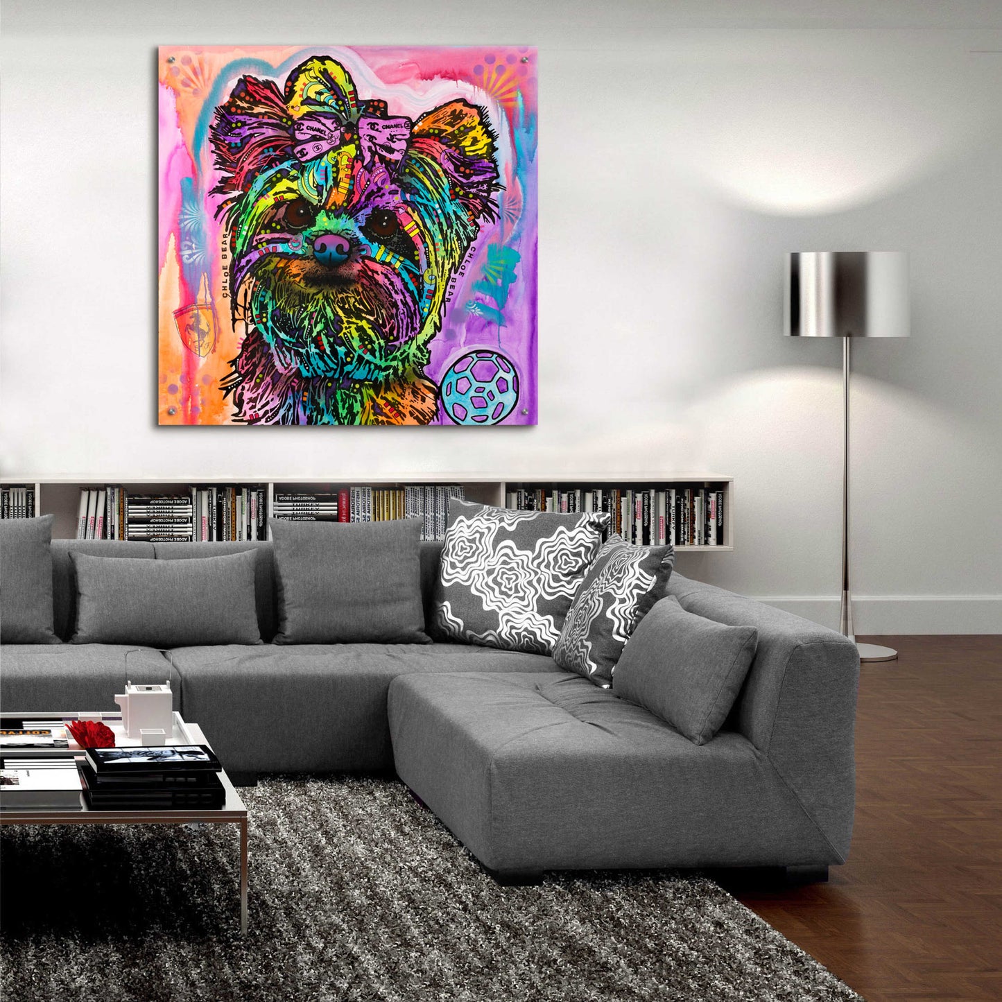 Epic Art 'Chloe Bear' by Dean Russo, Acrylic Glass Wall Art,36x36