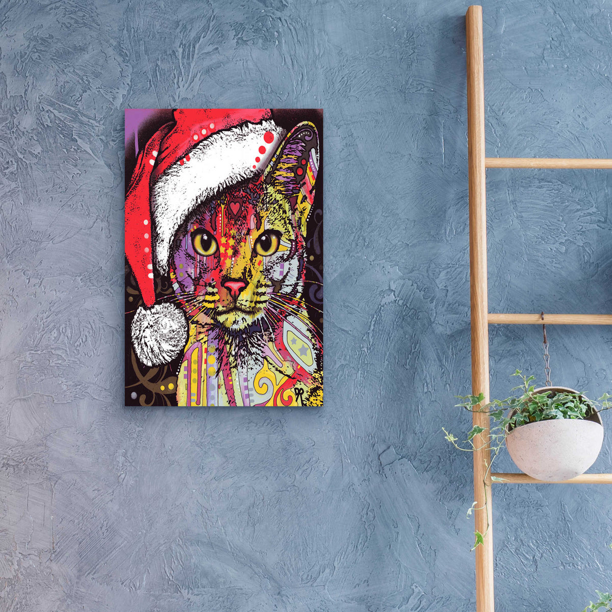 Epic Art 'Abyssinian Christmas Edition' by Dean Russo, Acrylic Glass Wall Art,16x24