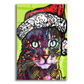 Epic Art 'Watchful Cat Christmas Edition' by Dean Russo, Acrylic Glass Wall Art