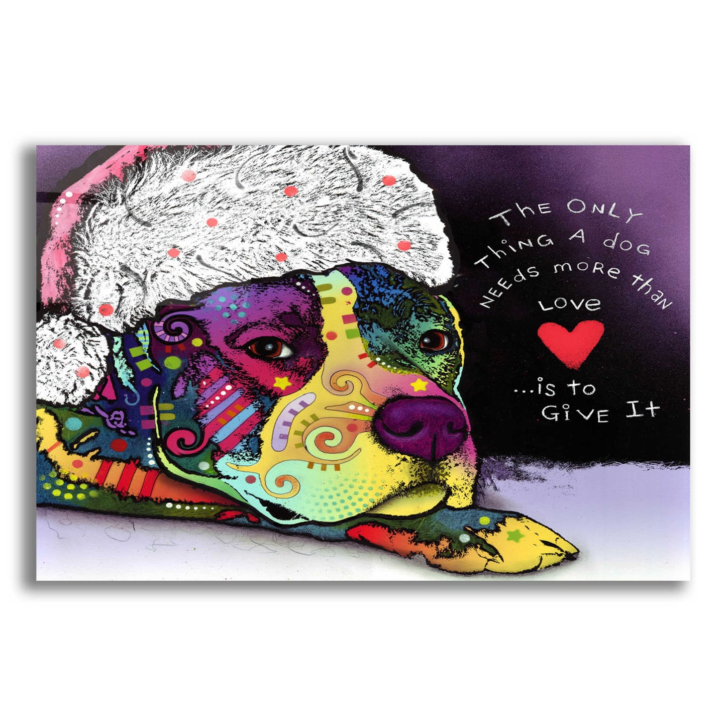 Epic Art 'Affection Christmas' by Dean Russo, Acrylic Glass Wall Art,16x12