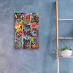 Epic Art 'Nine Up of Cats' by Dean Russo, Acrylic Glass Wall Art,16x24