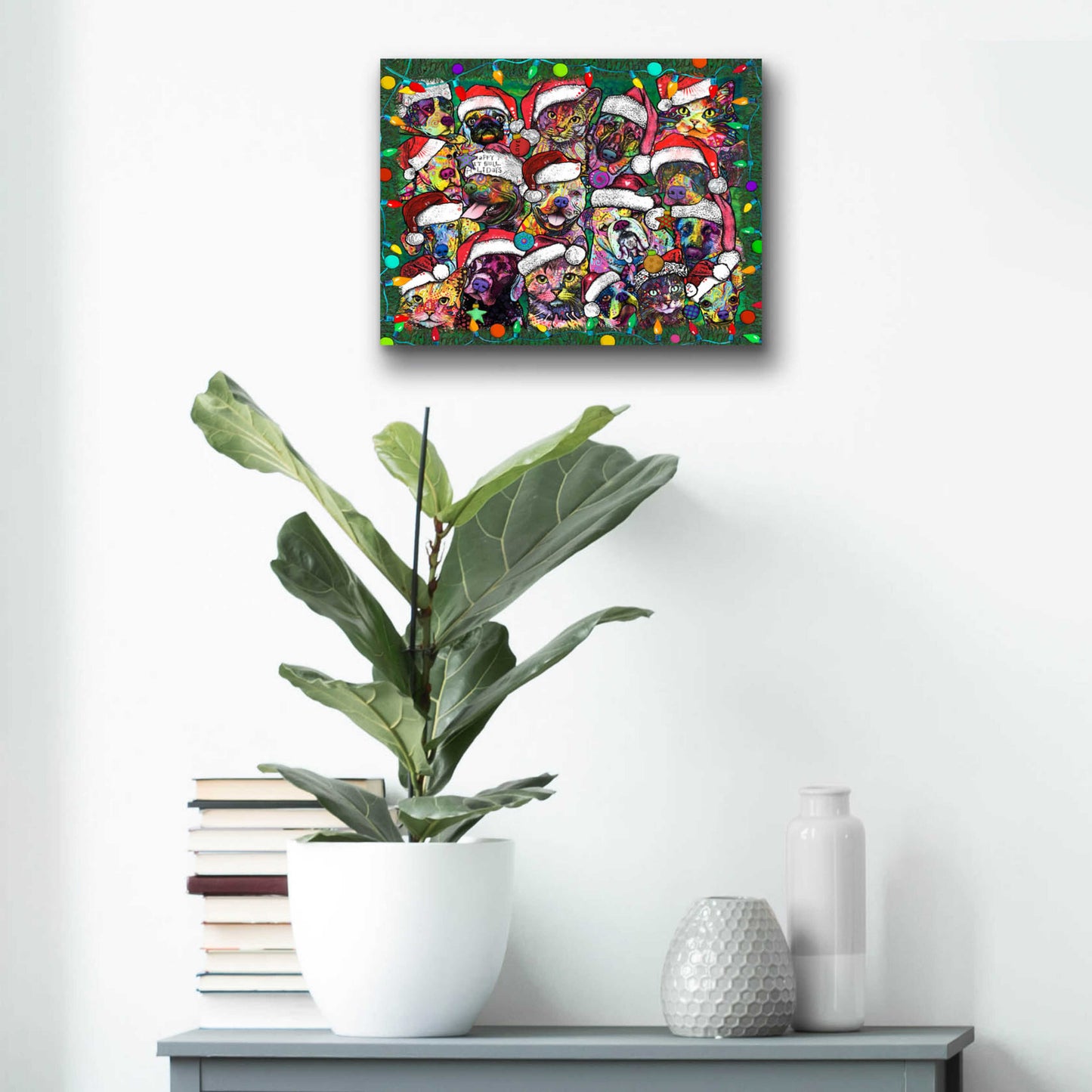 Epic Art 'Christmas Collage' by Dean Russo, Acrylic Glass Wall Art,16x12