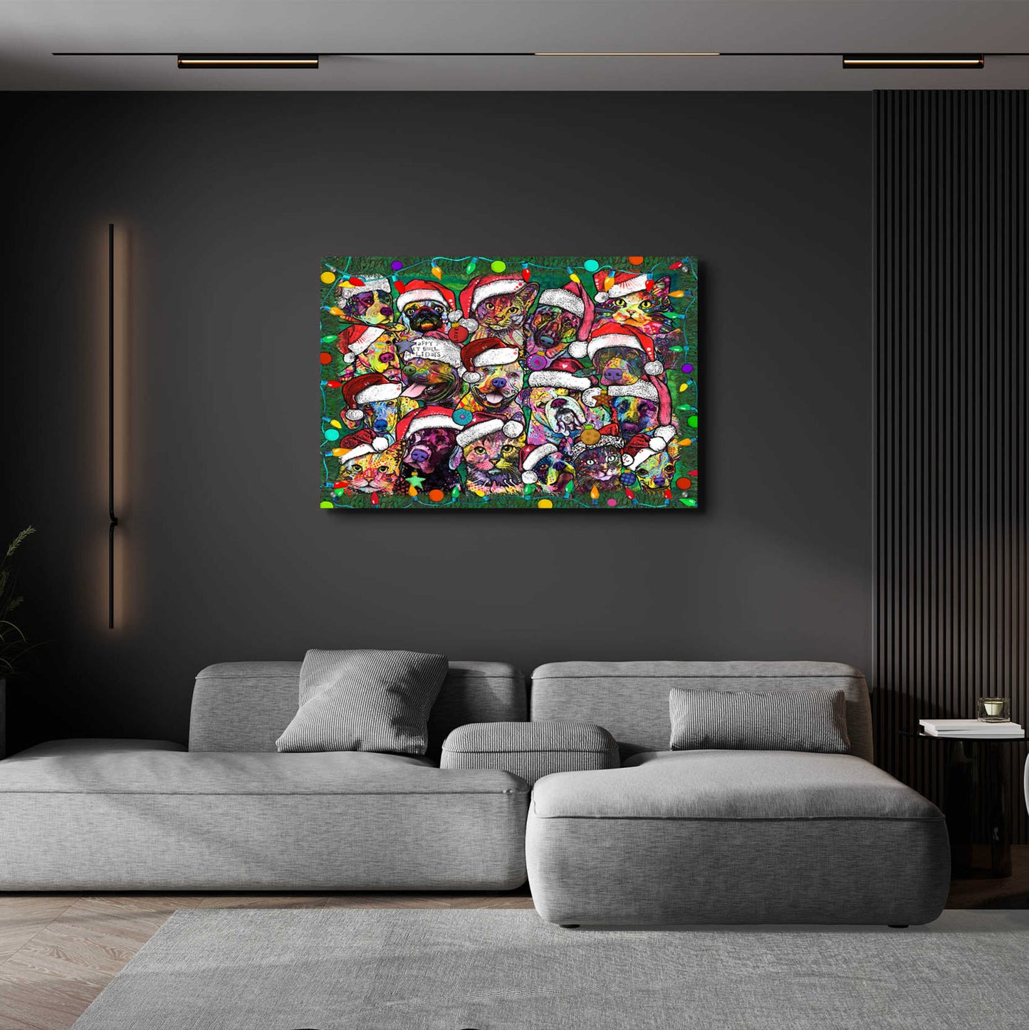 Epic Art 'Christmas Collage' by Dean Russo, Acrylic Glass Wall Art,36x24