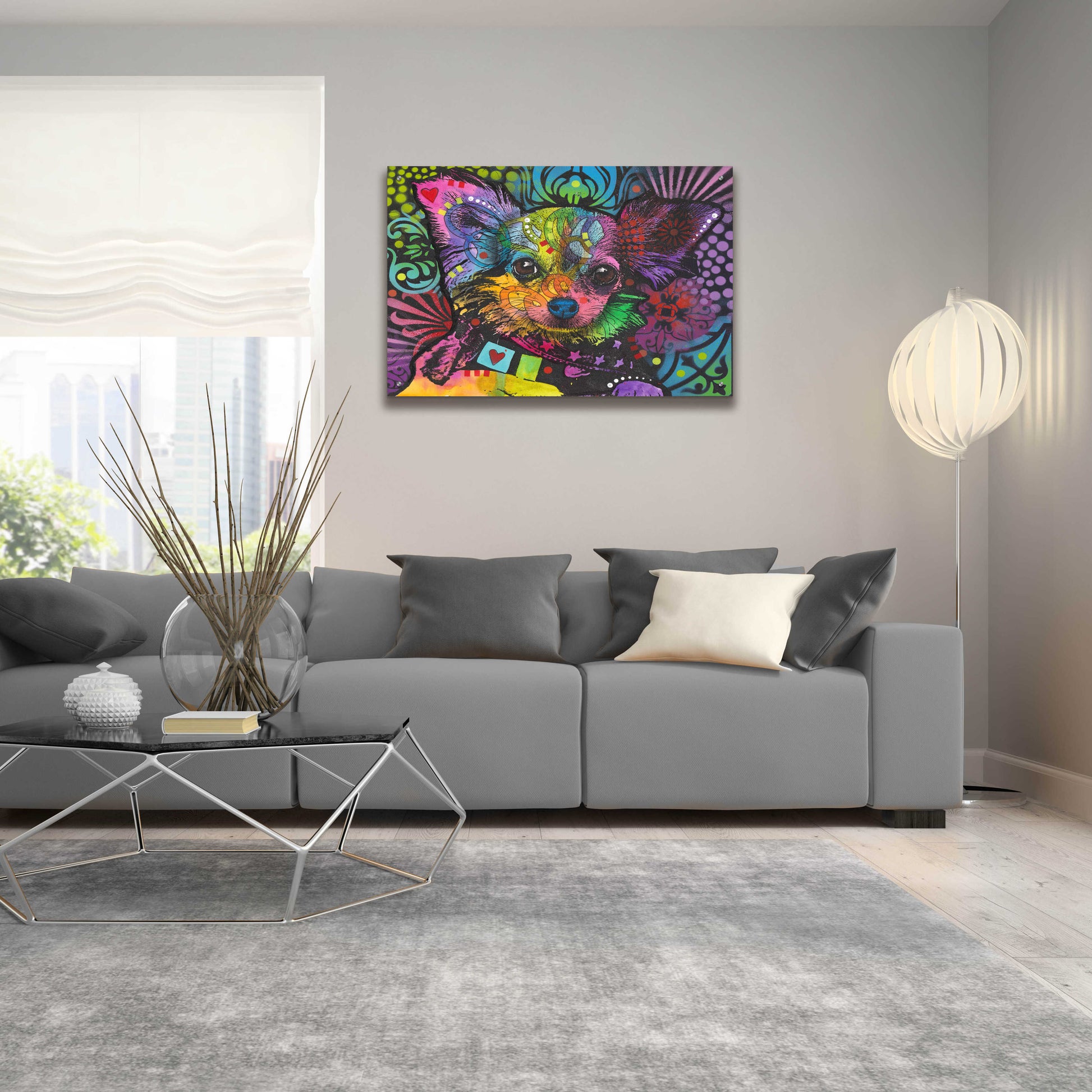 Epic Art 'Chi Chi' by Dean Russo, Acrylic Glass Wall Art,36x24