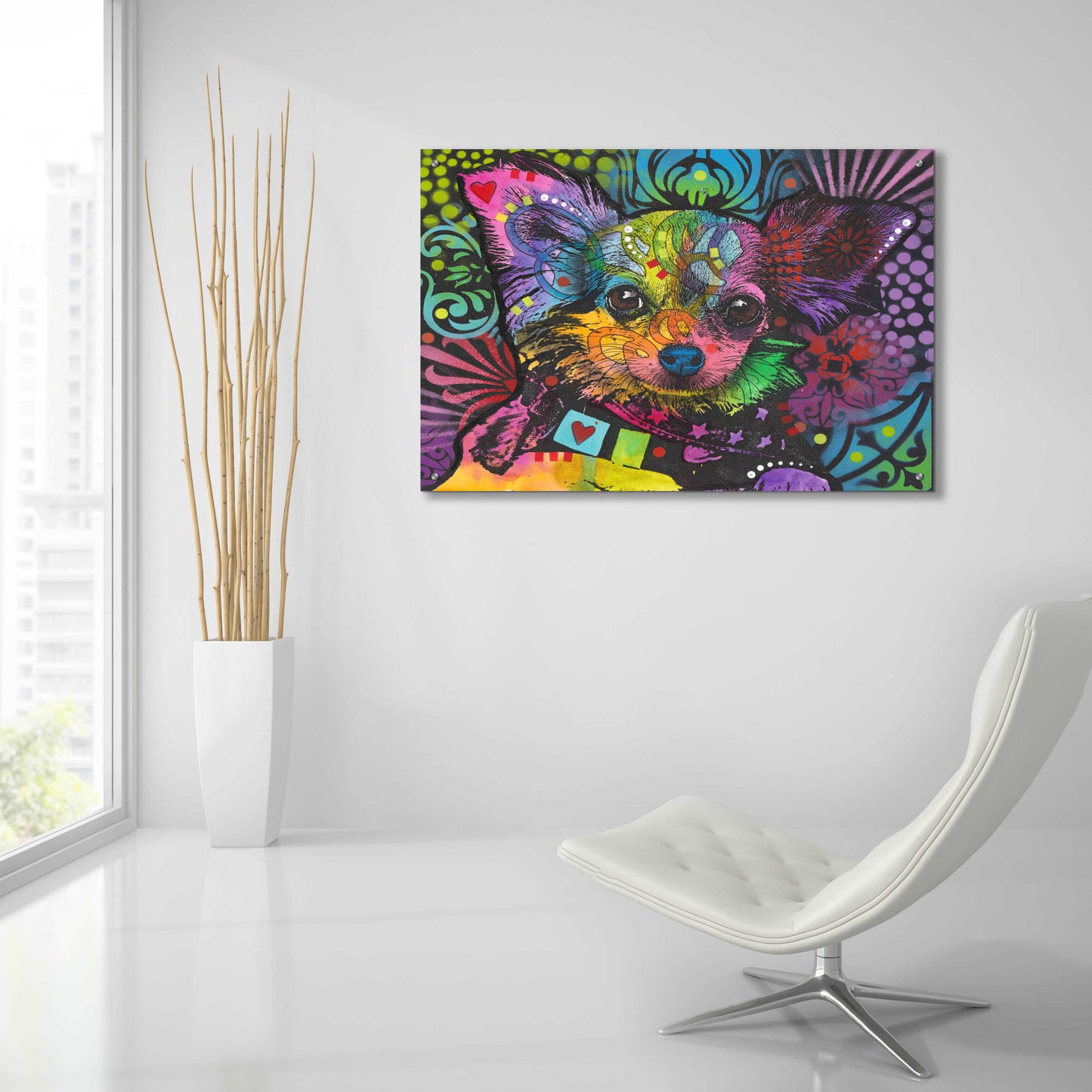 Epic Art 'Chi Chi' by Dean Russo, Acrylic Glass Wall Art,36x24